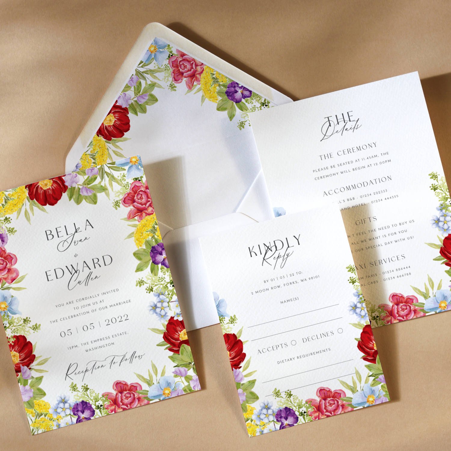 Colourful Frida Kahlo Floral Invitation 4.jpg