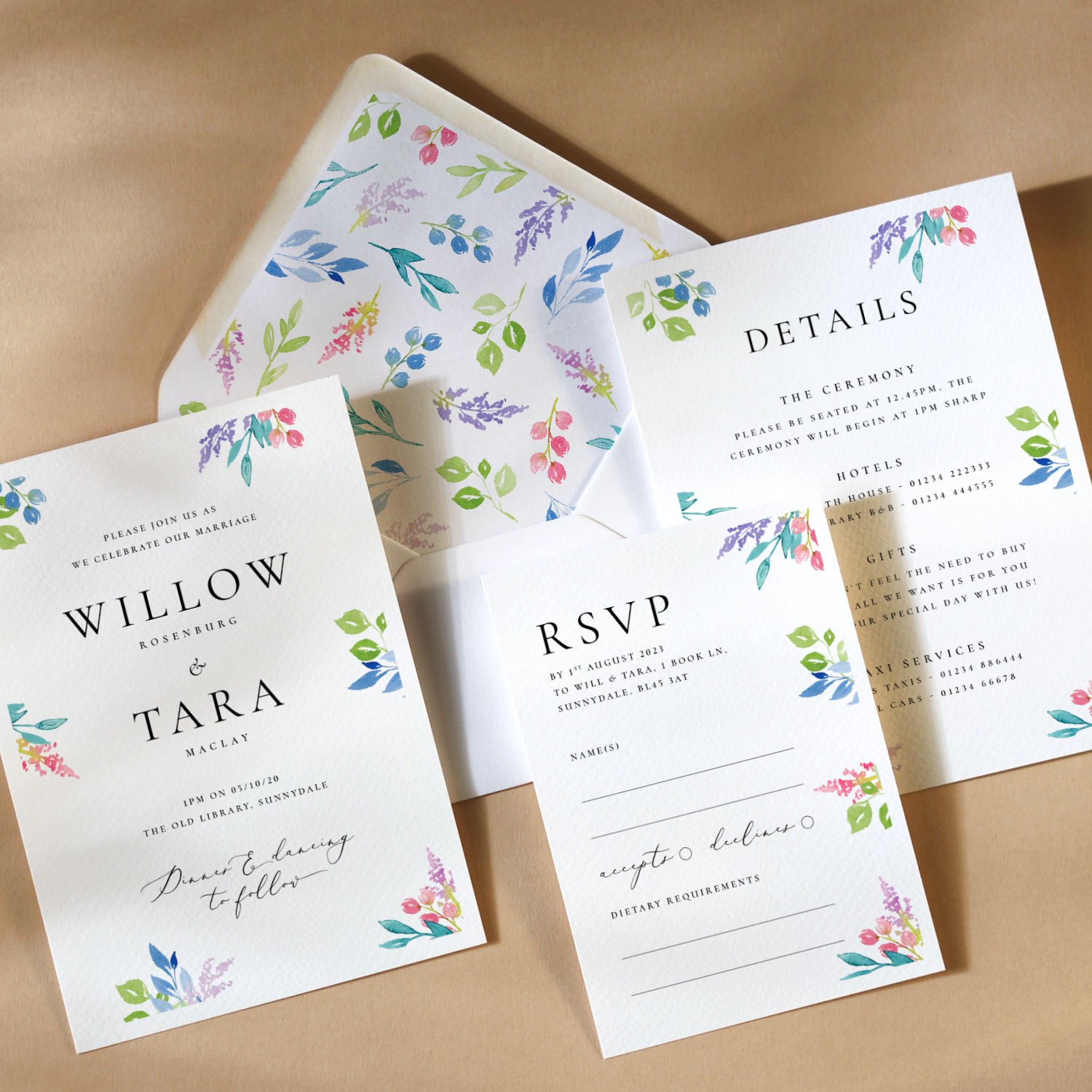 Watercolour Spring Flowers Invitation 4.jpg