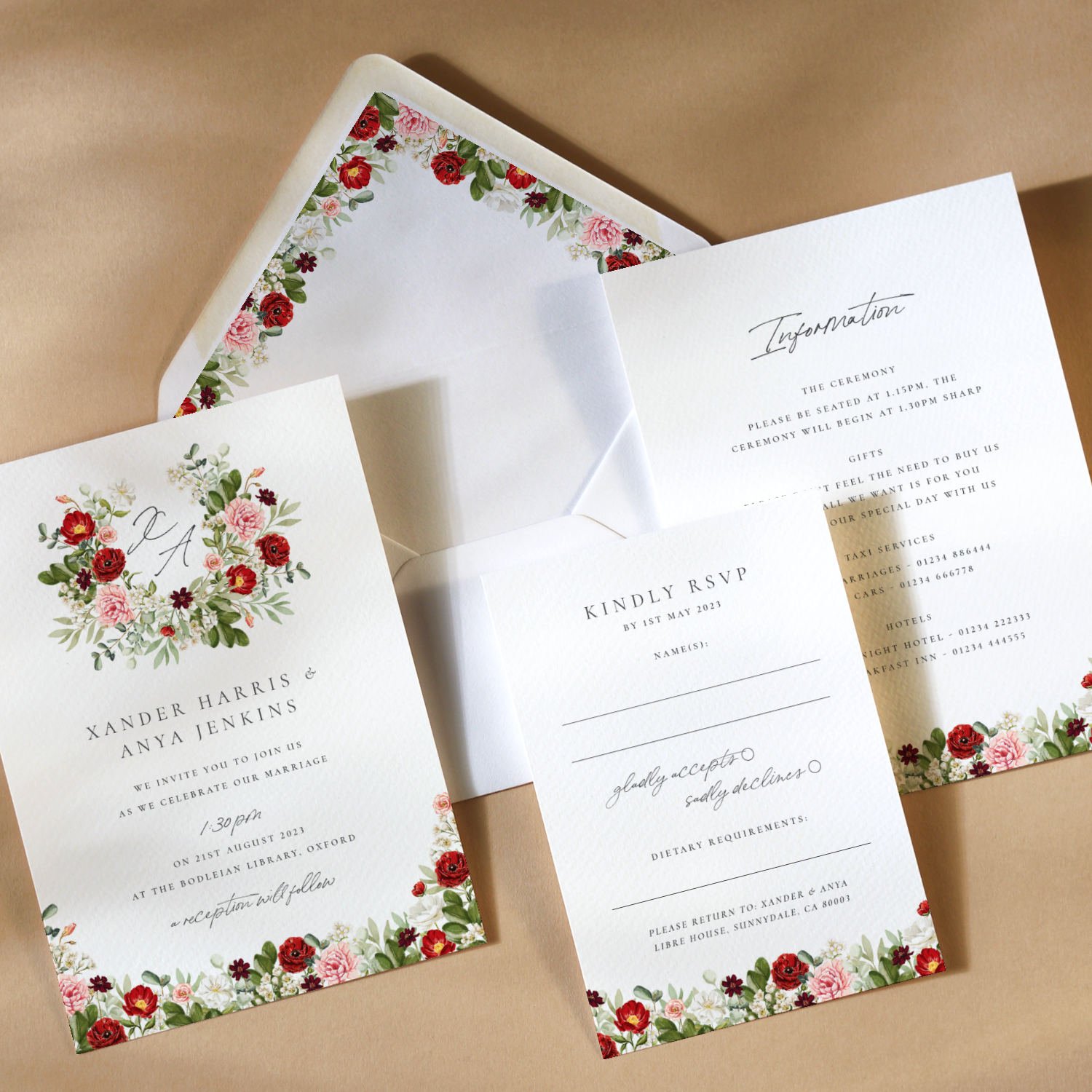 Pink and Red Floral Wreath Crest Invitation 4.jpg