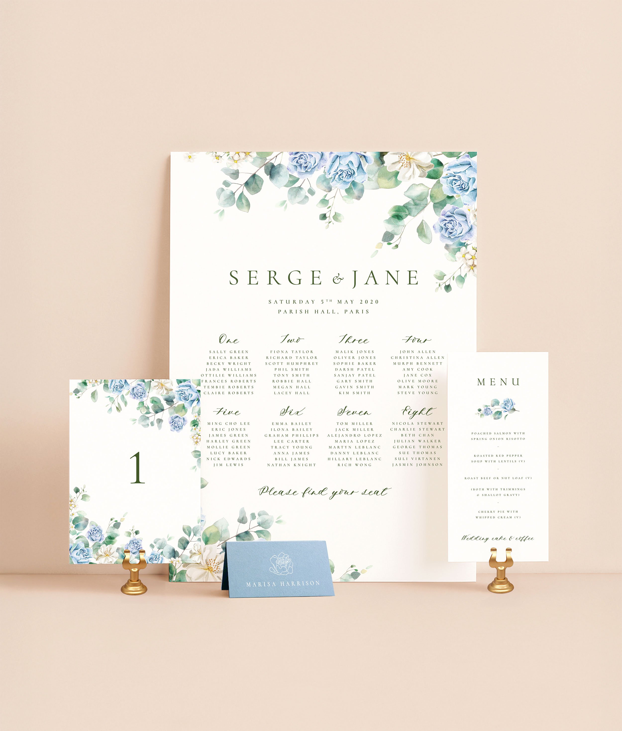 Something Blue   Floral  