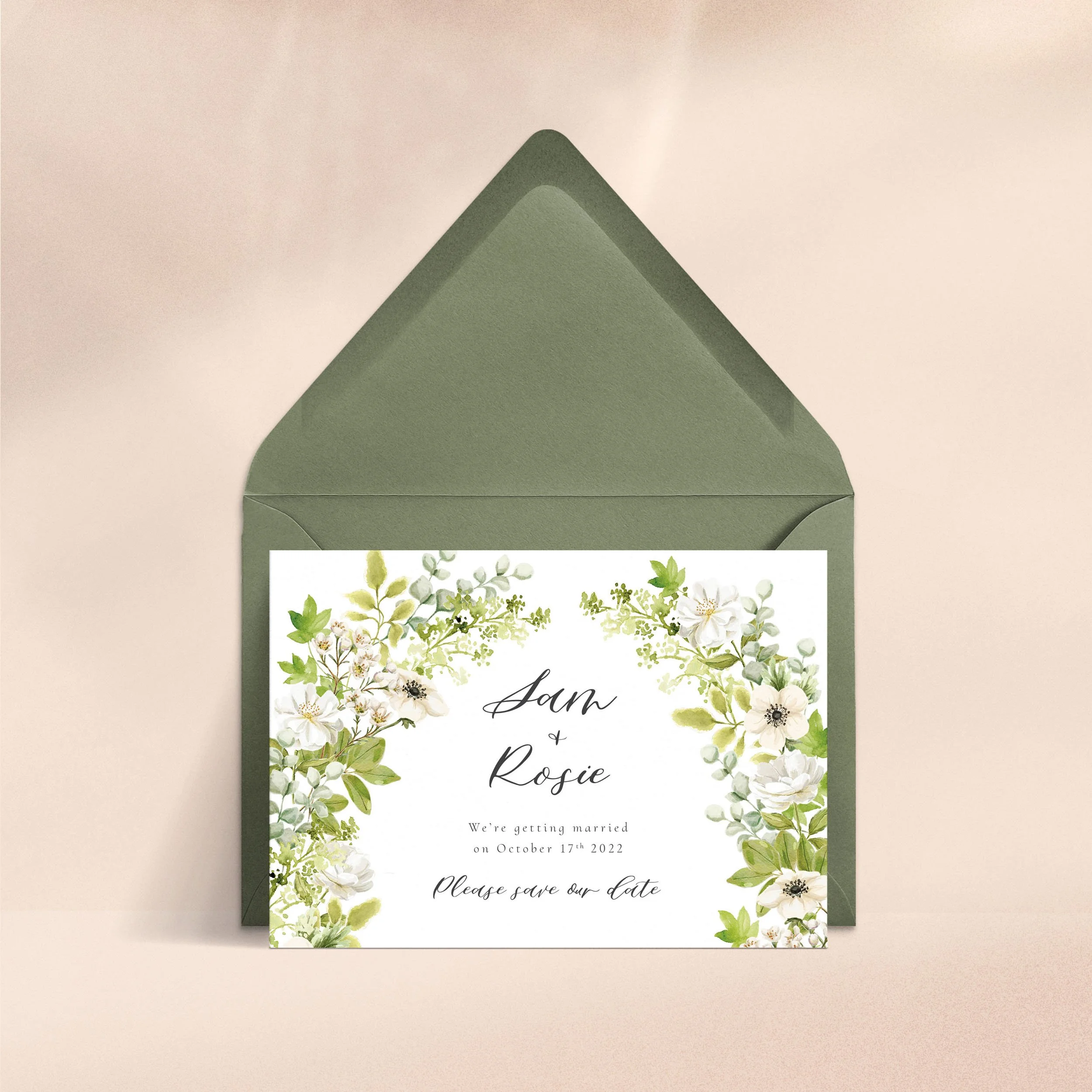 English Garden - Save the Date   Botanical  