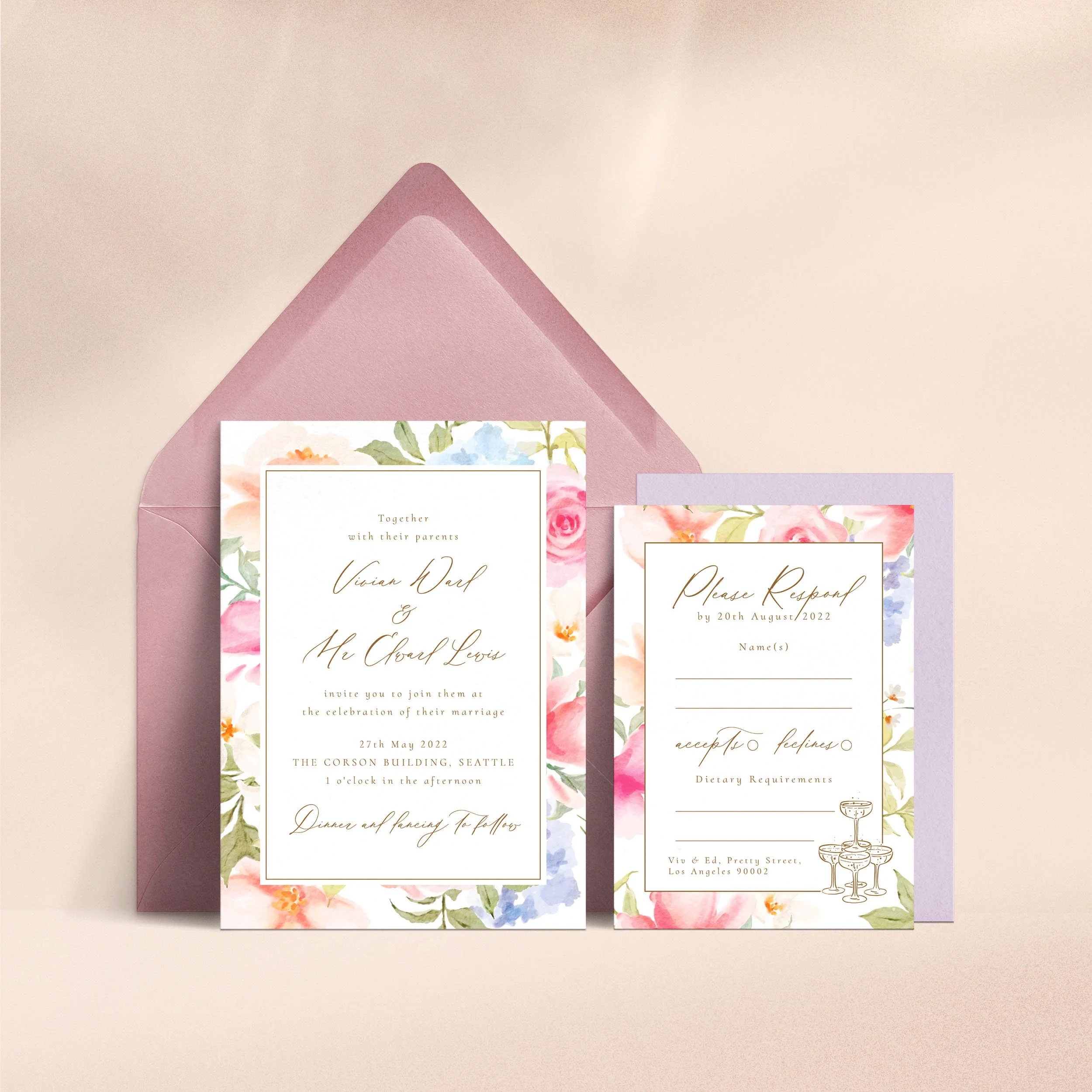 Dreamy Champagne    Floral  