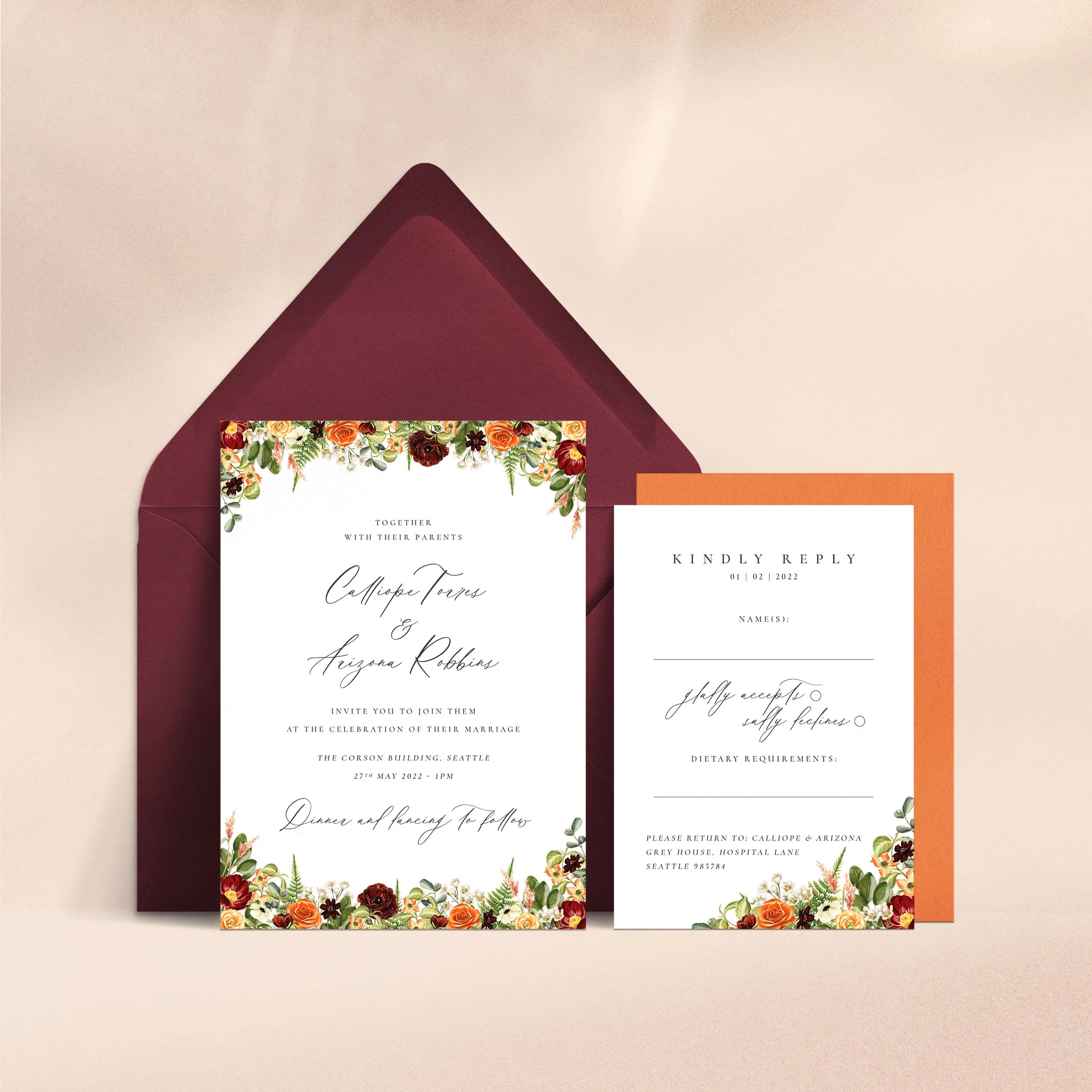 New England   Autumn, Floral  