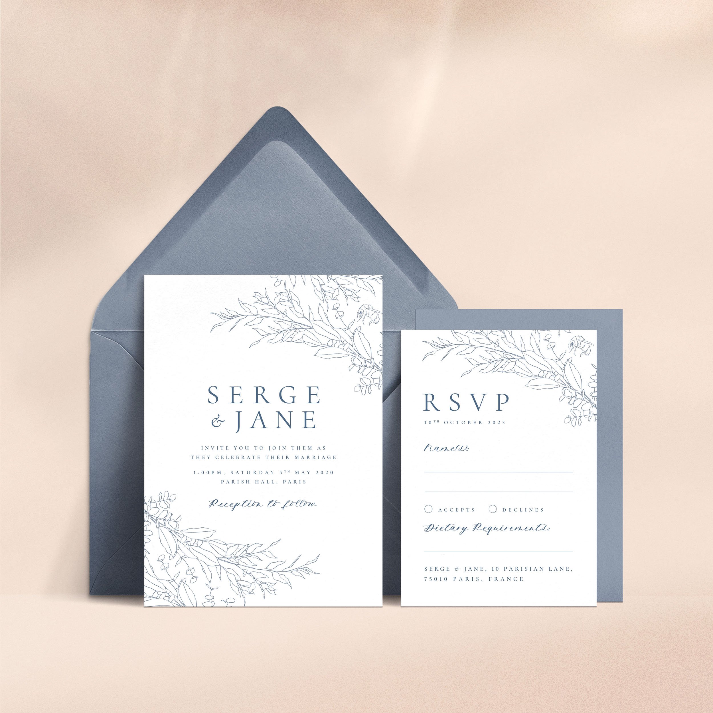 Botanical Bee   Minimal  