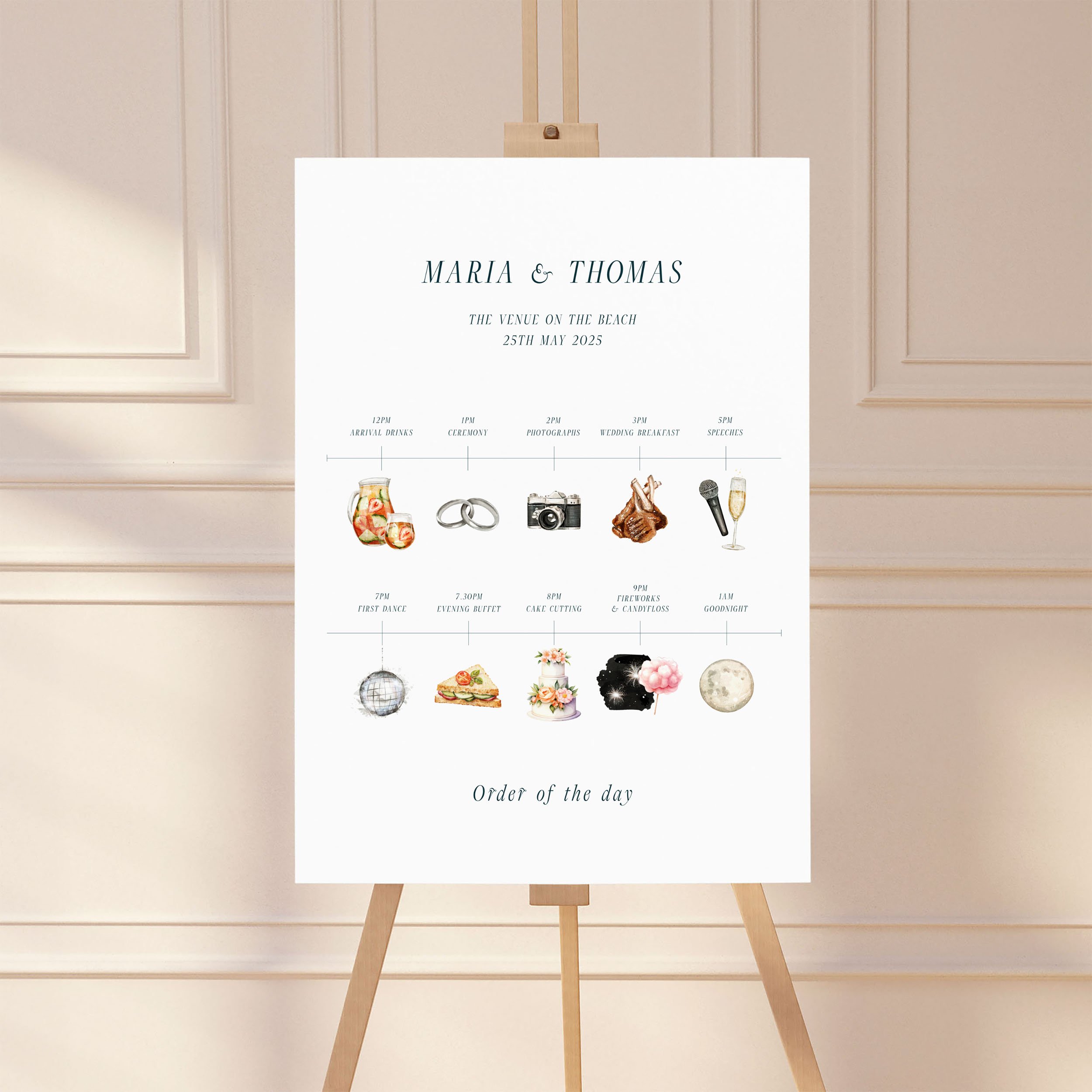 Marine   Beach, Illustrated, Minimal  