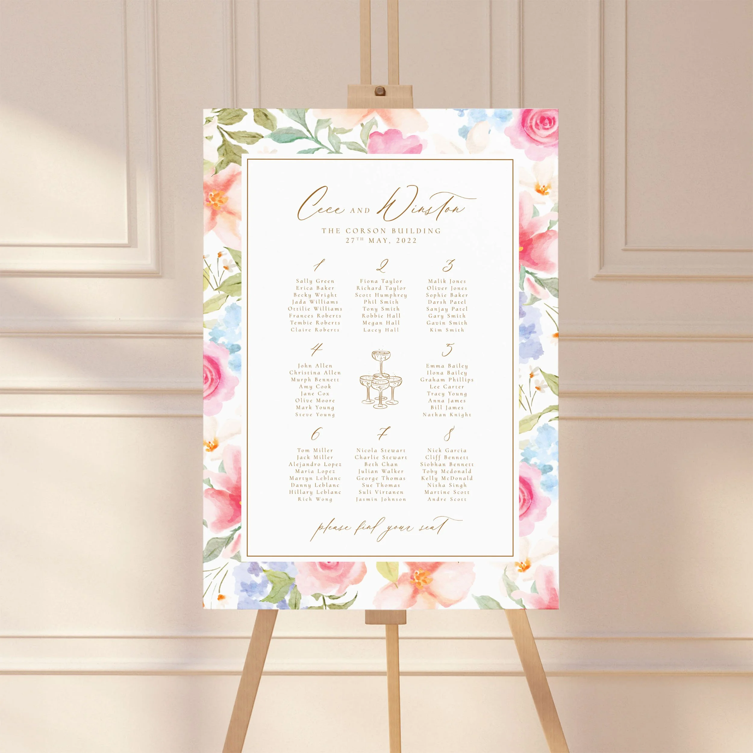 Dreamy Champagne   Floral  