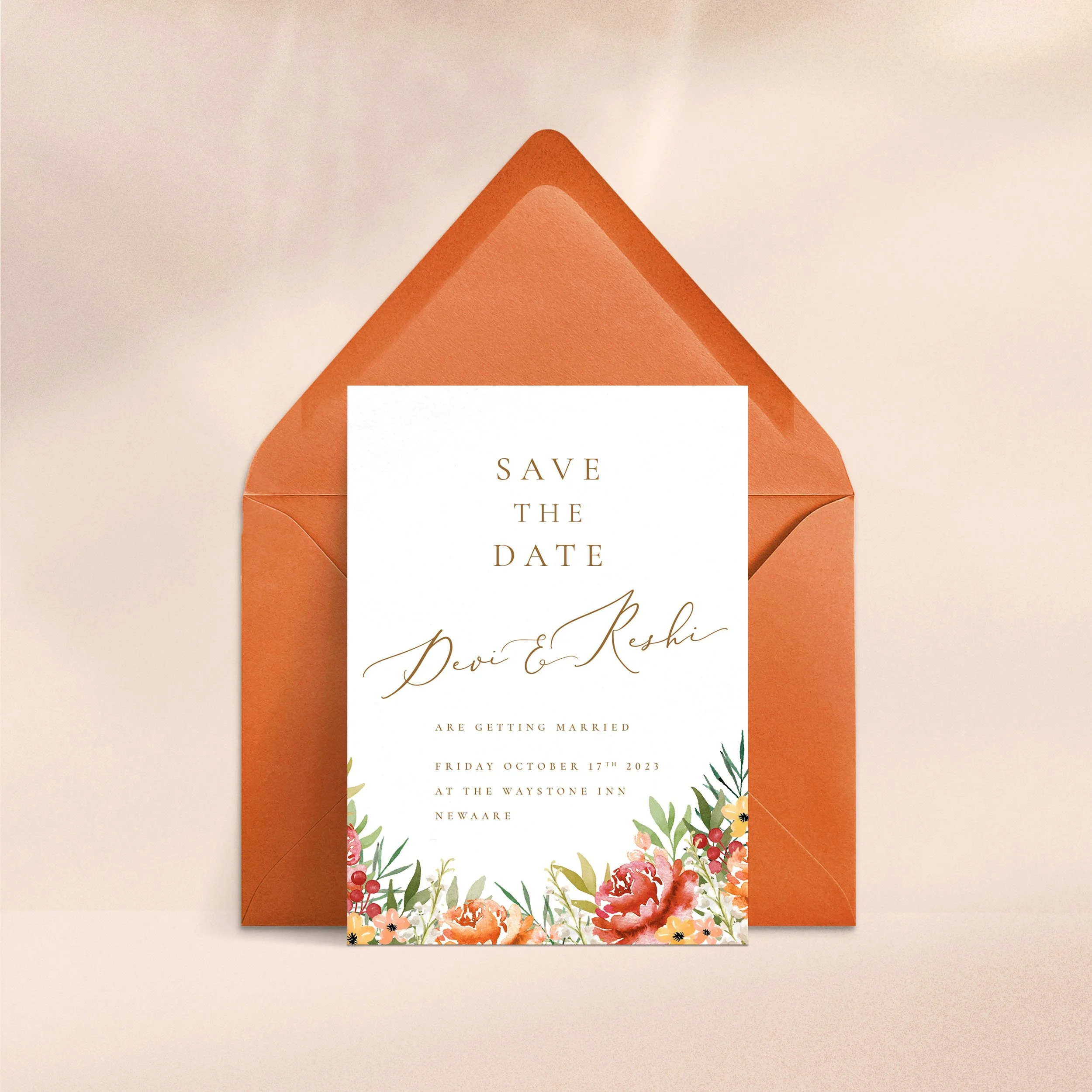 Fall Leaves - Save the Date   Floral, Autumn  
