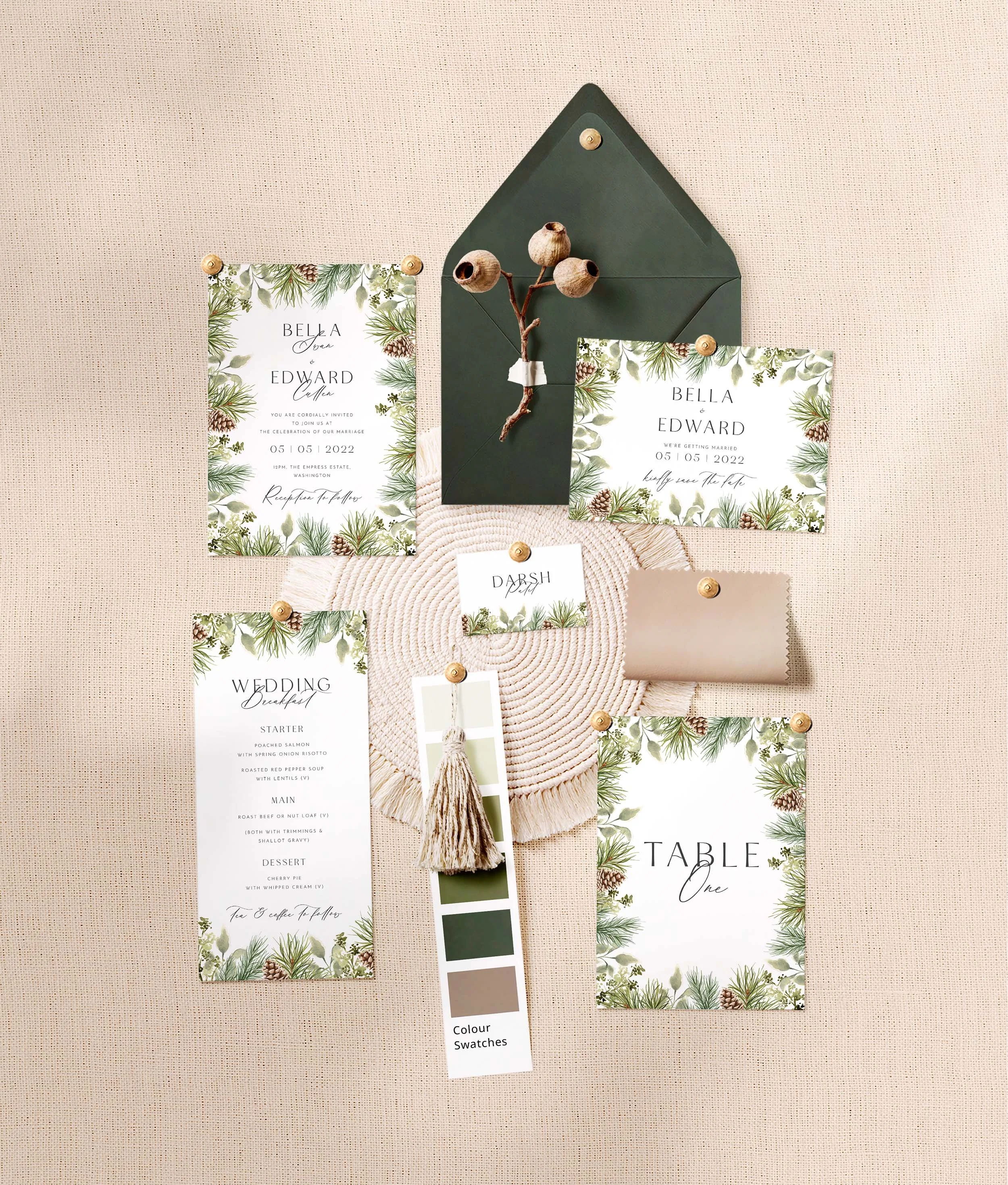 Pine   Botanical, Winter  