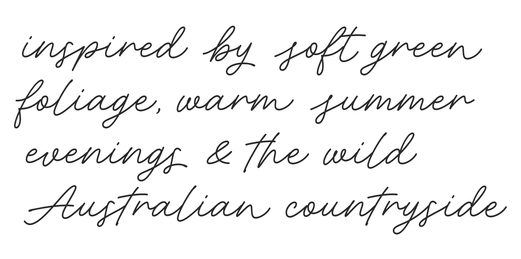 Handwritten text for decoration