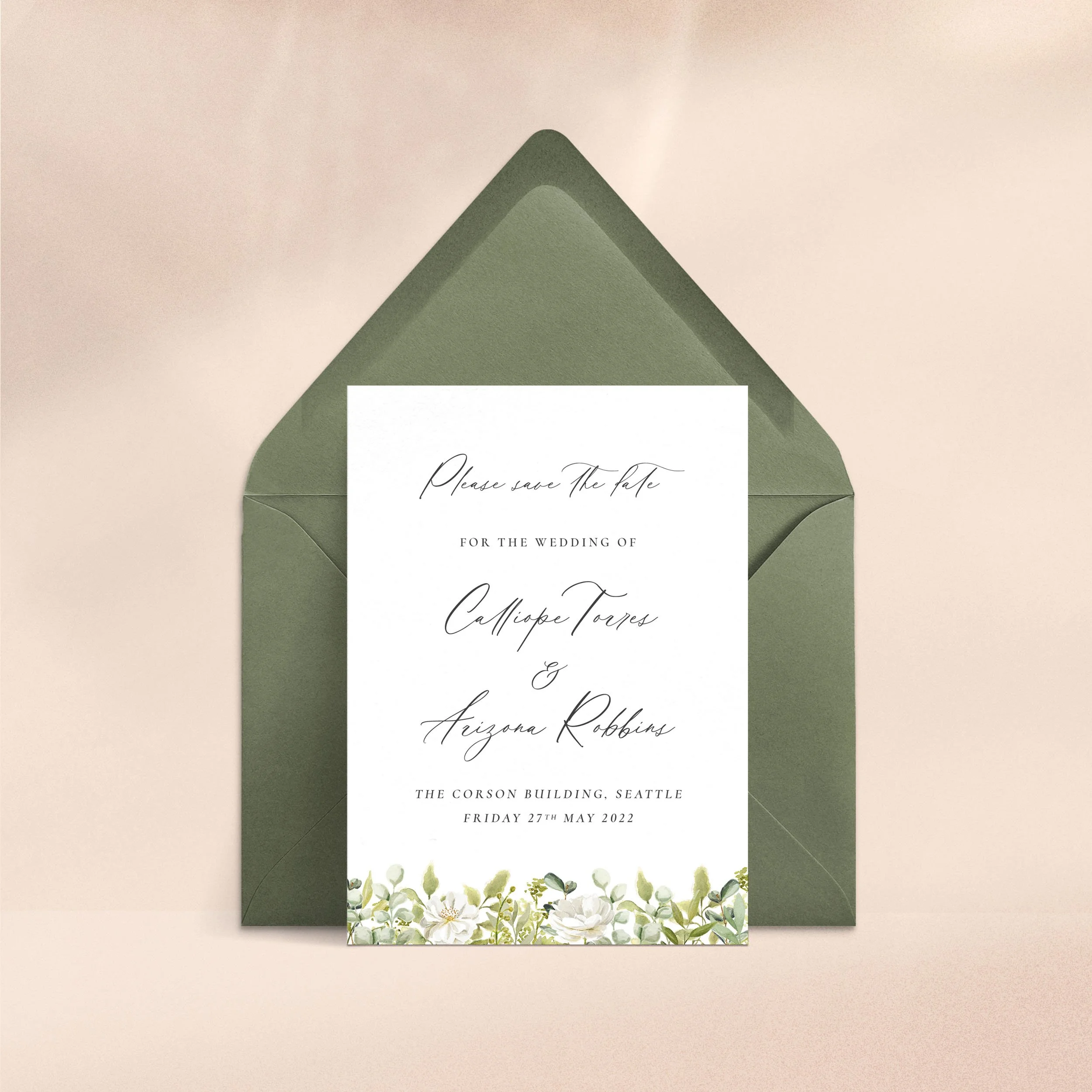 Eucalyptus - Save the Date   Botanical  