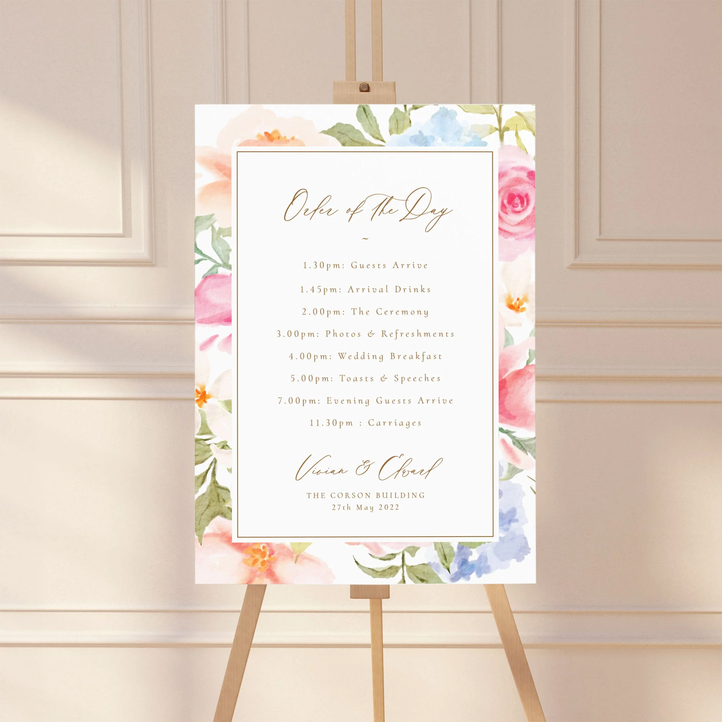 Dreamy Champagne   Floral  