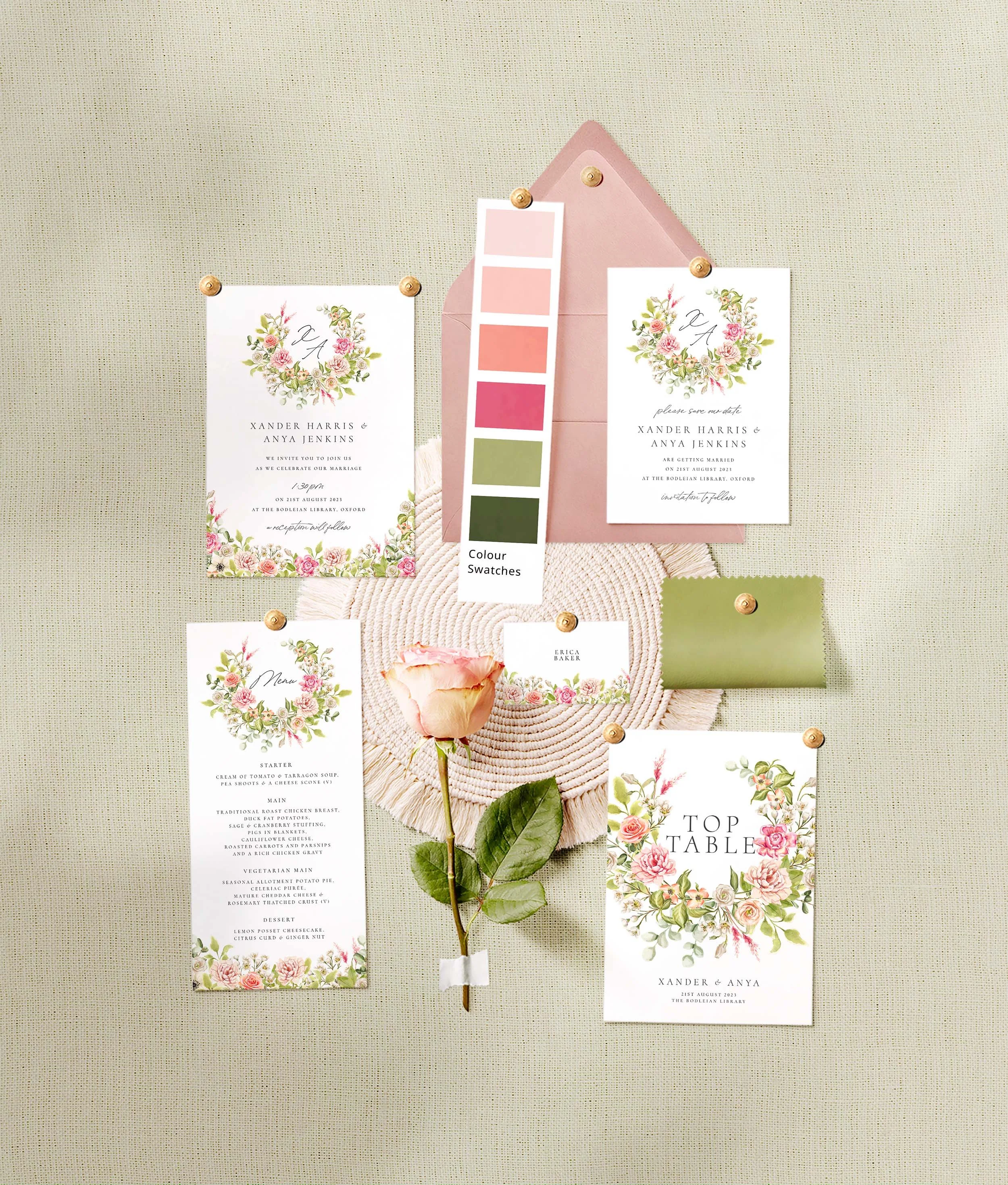 Vintage Pink   Floral  