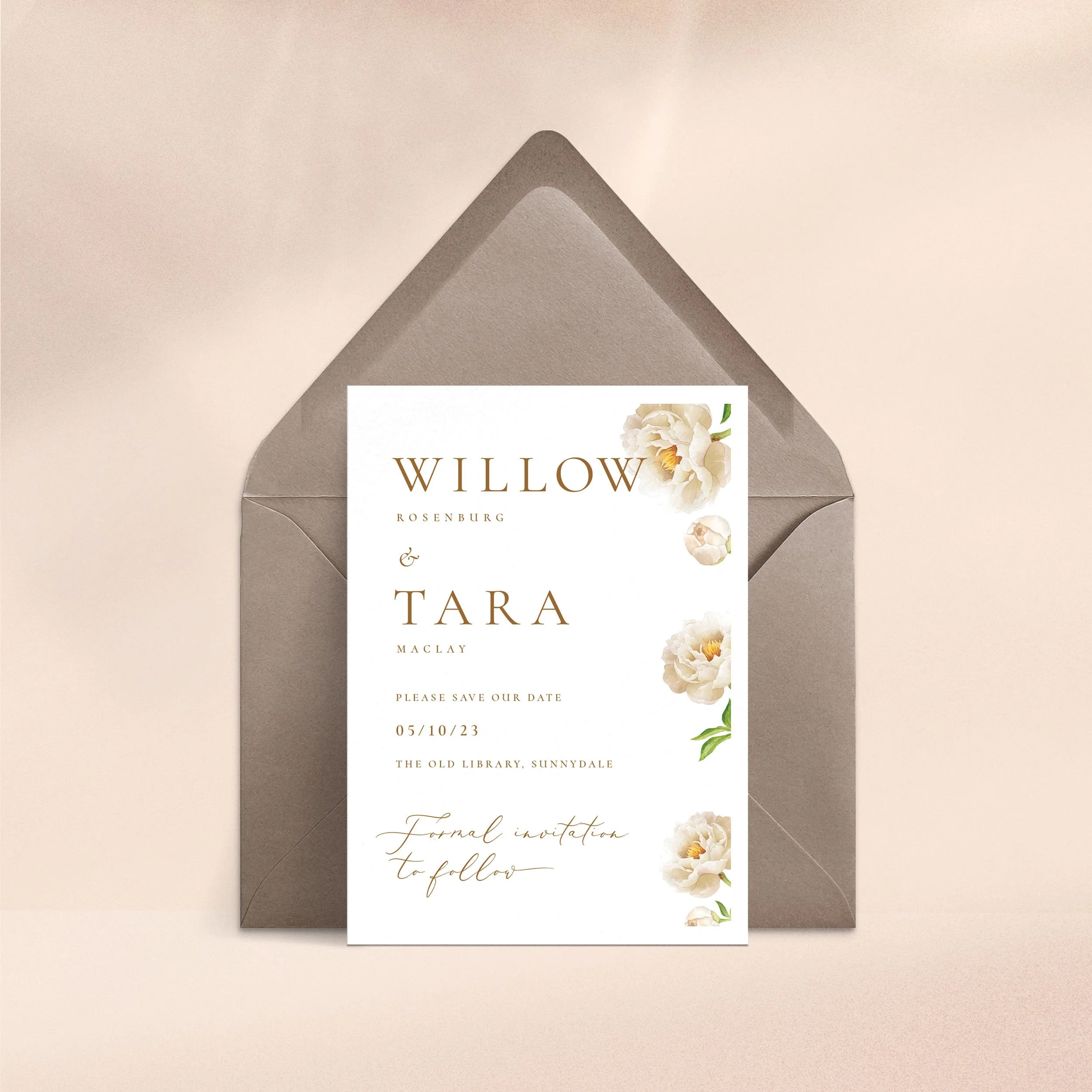 Divine - Save the Date   Minimal, Floral  