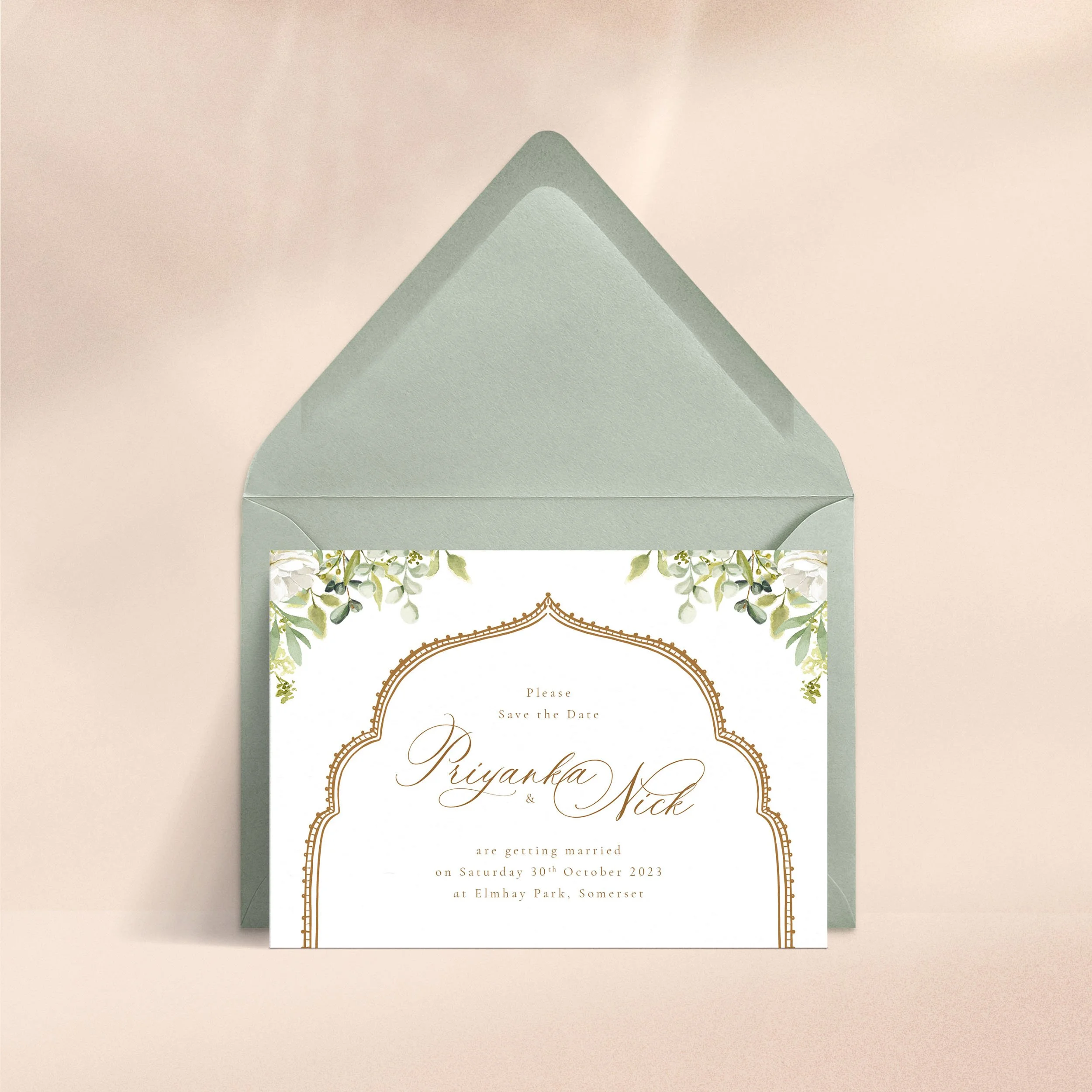 Palatial Botanics - Save the Date   Indian  