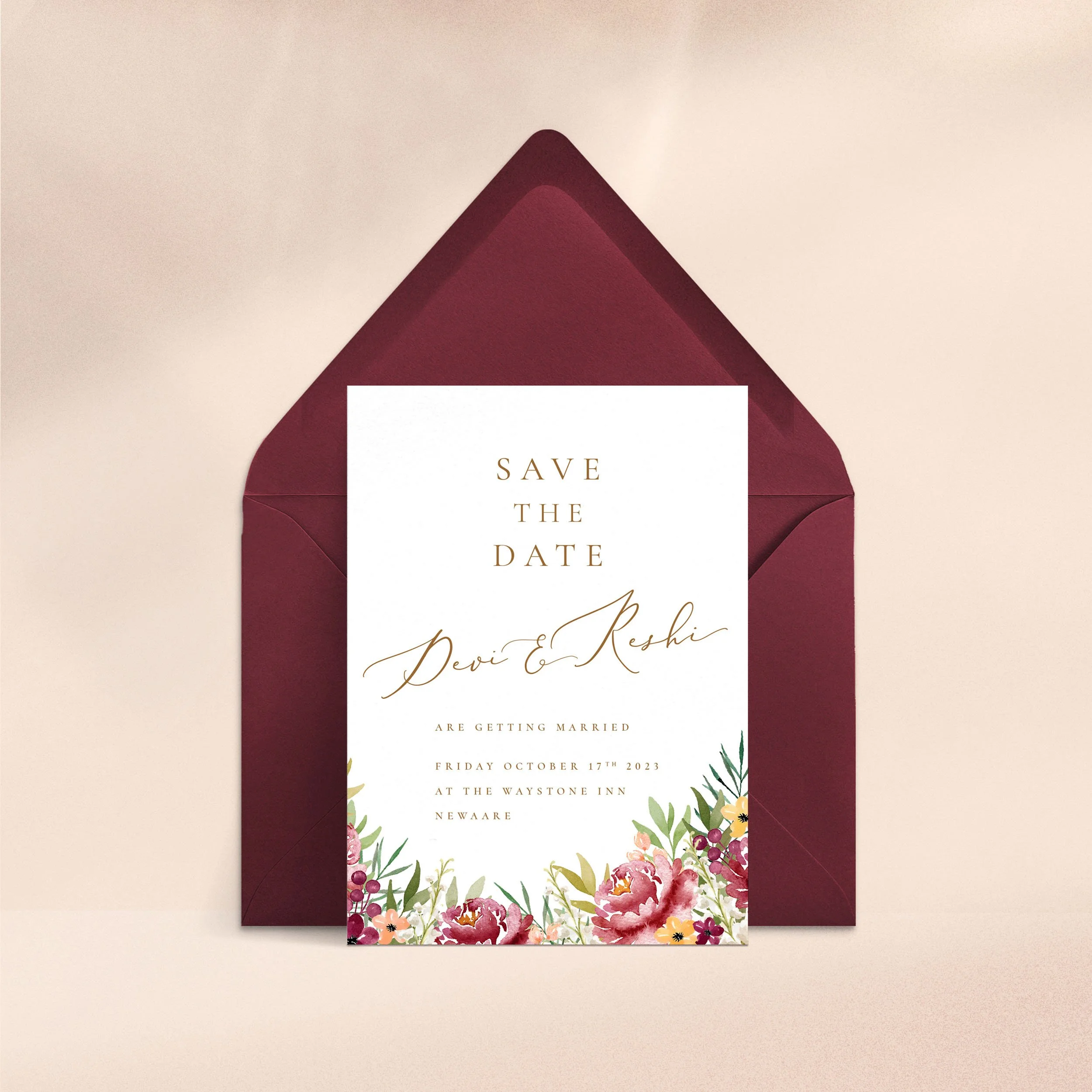 Autumn Leaves - Save the Date   Autumn, Floral  