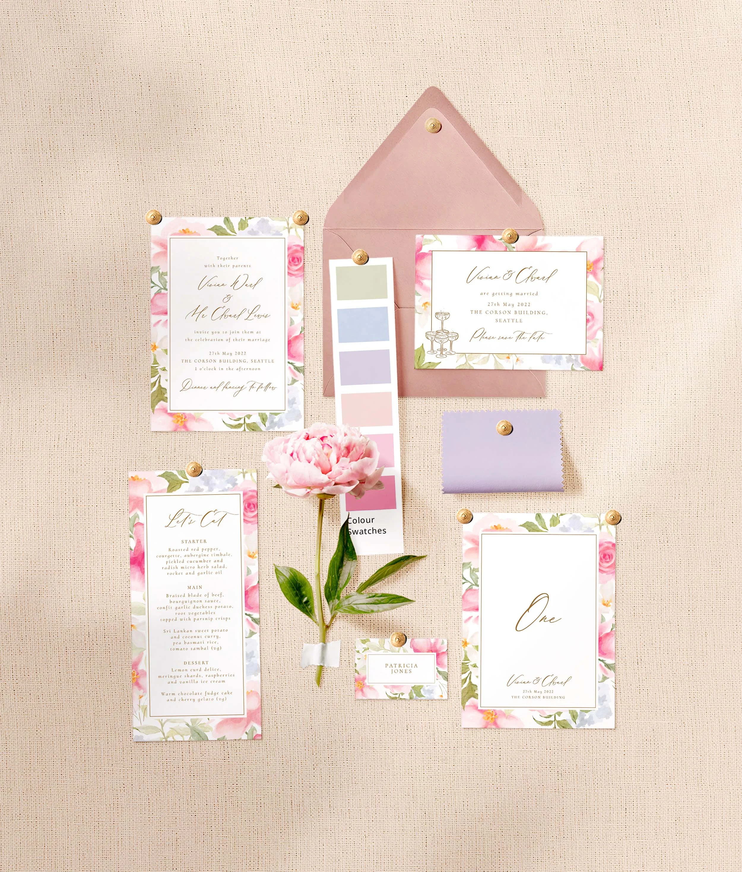 Pink Champagne   Floral  