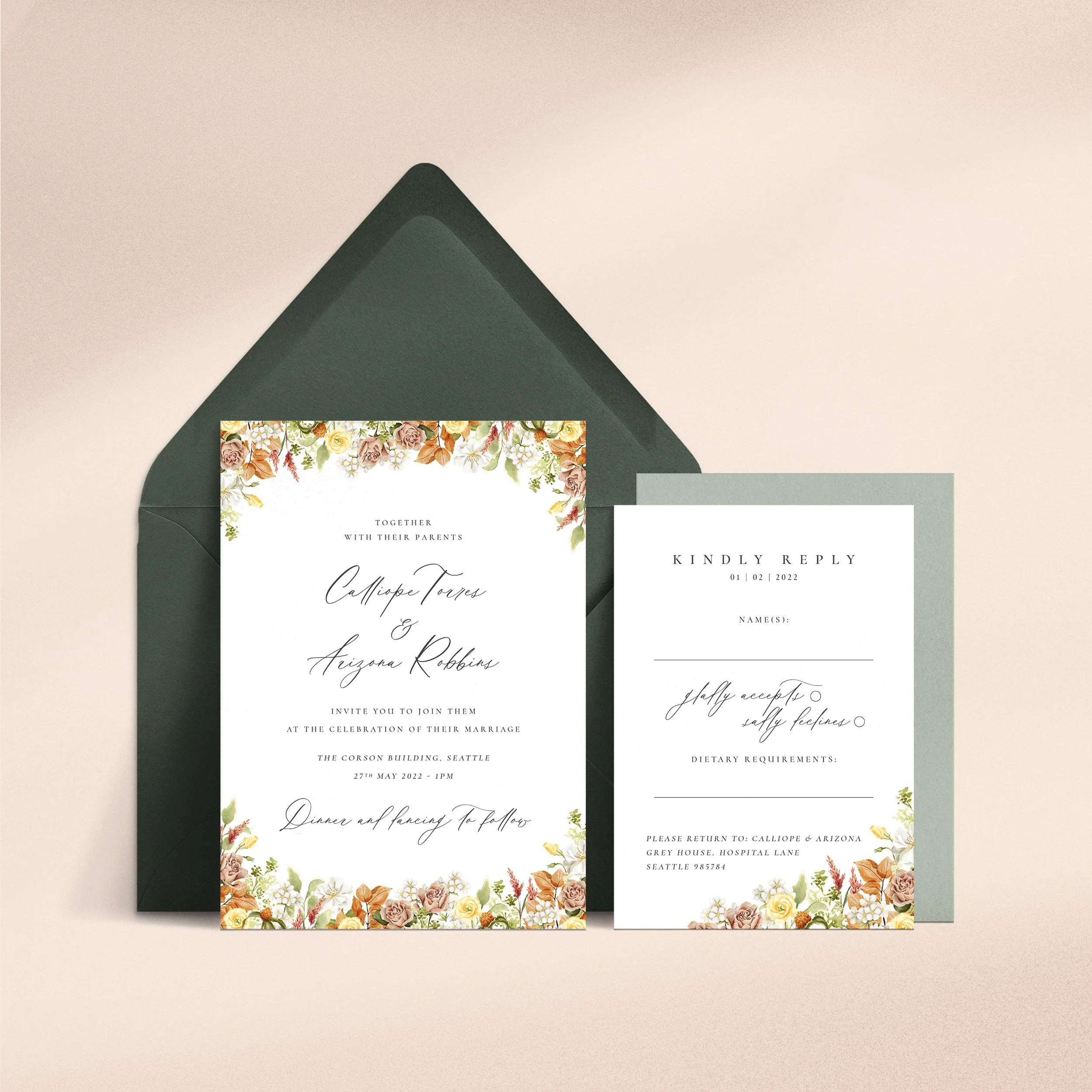 October   Autumn, Floral  