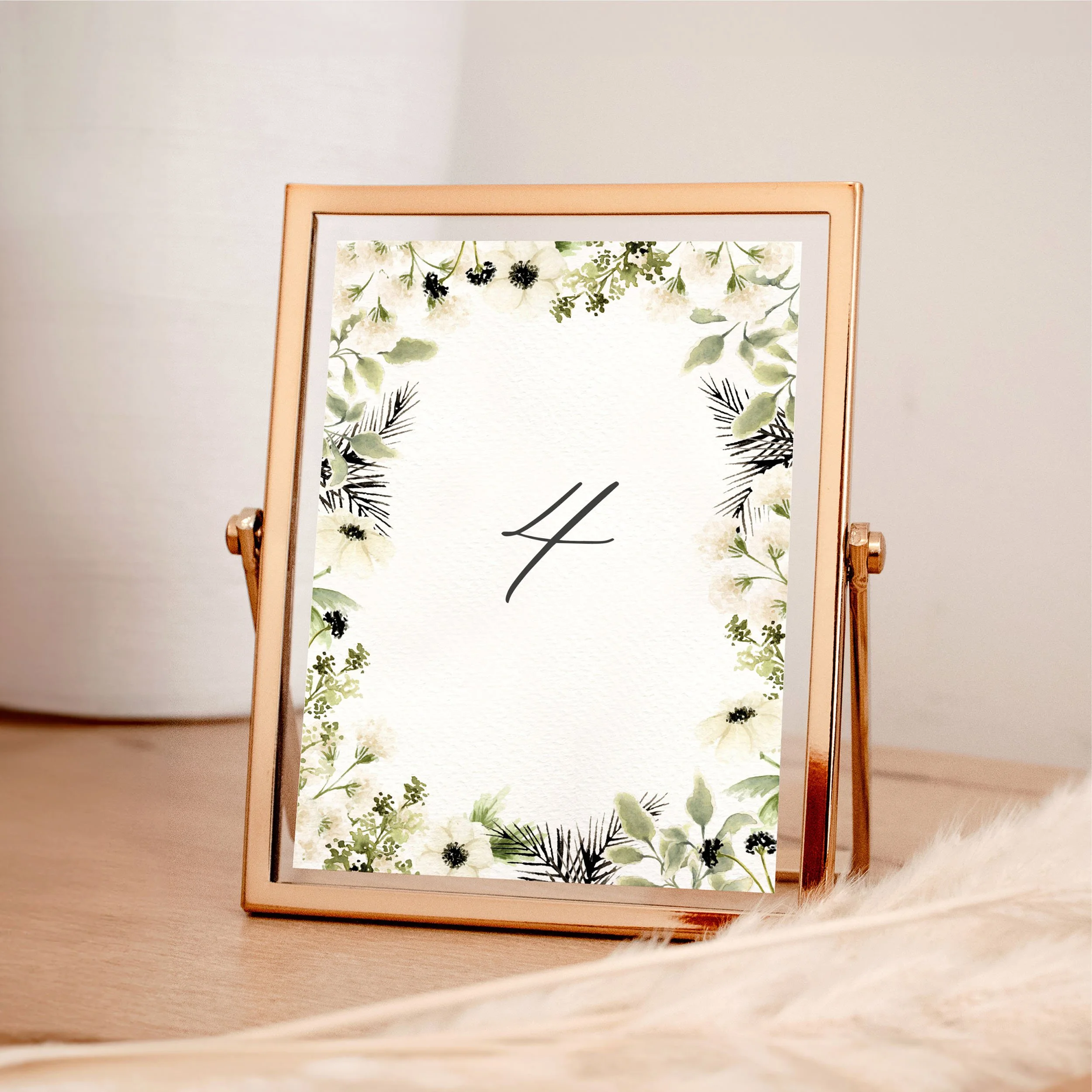 Midnight   Botanical, Floral, Winter  