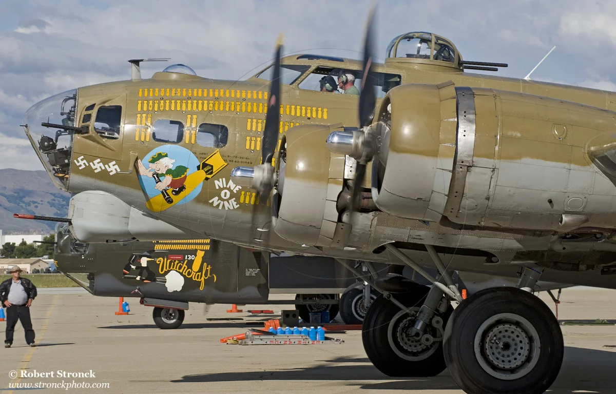   B-17G on tarmac ready for flight  &nbsp;[b178104_10]   