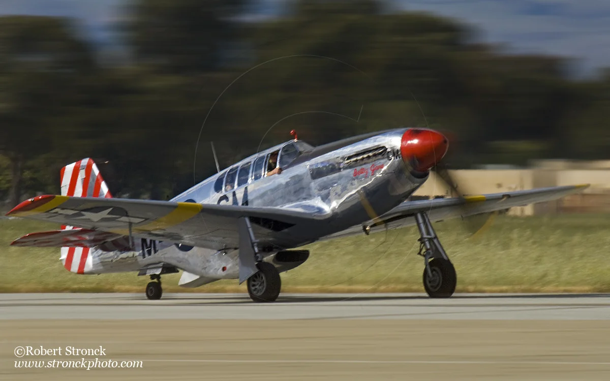   TP-51C taxiing on runway -Moffett Field  &nbsp;[p51takeoff8104_62]   