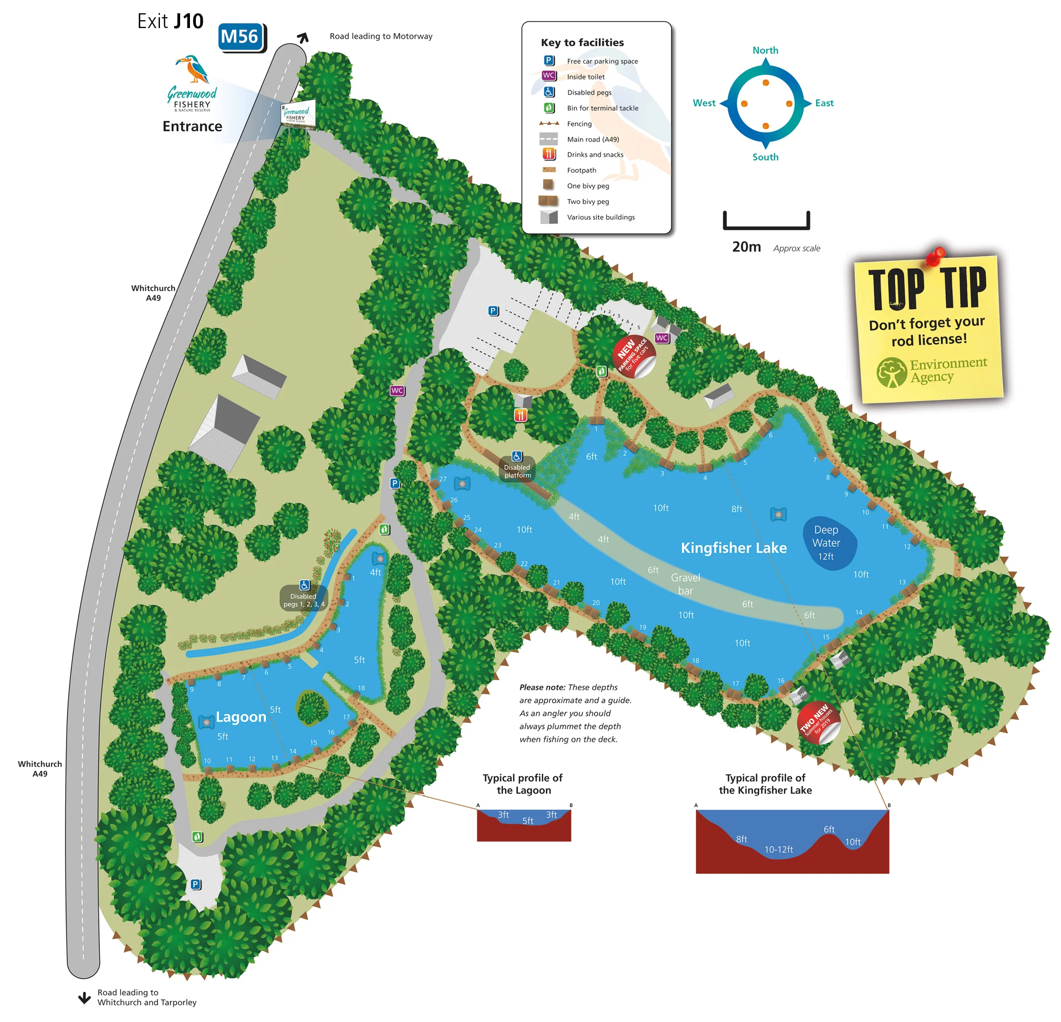 Everything you need for a day-out fishing. If you need extra assistance our friendly bailiffs are on hand to help...