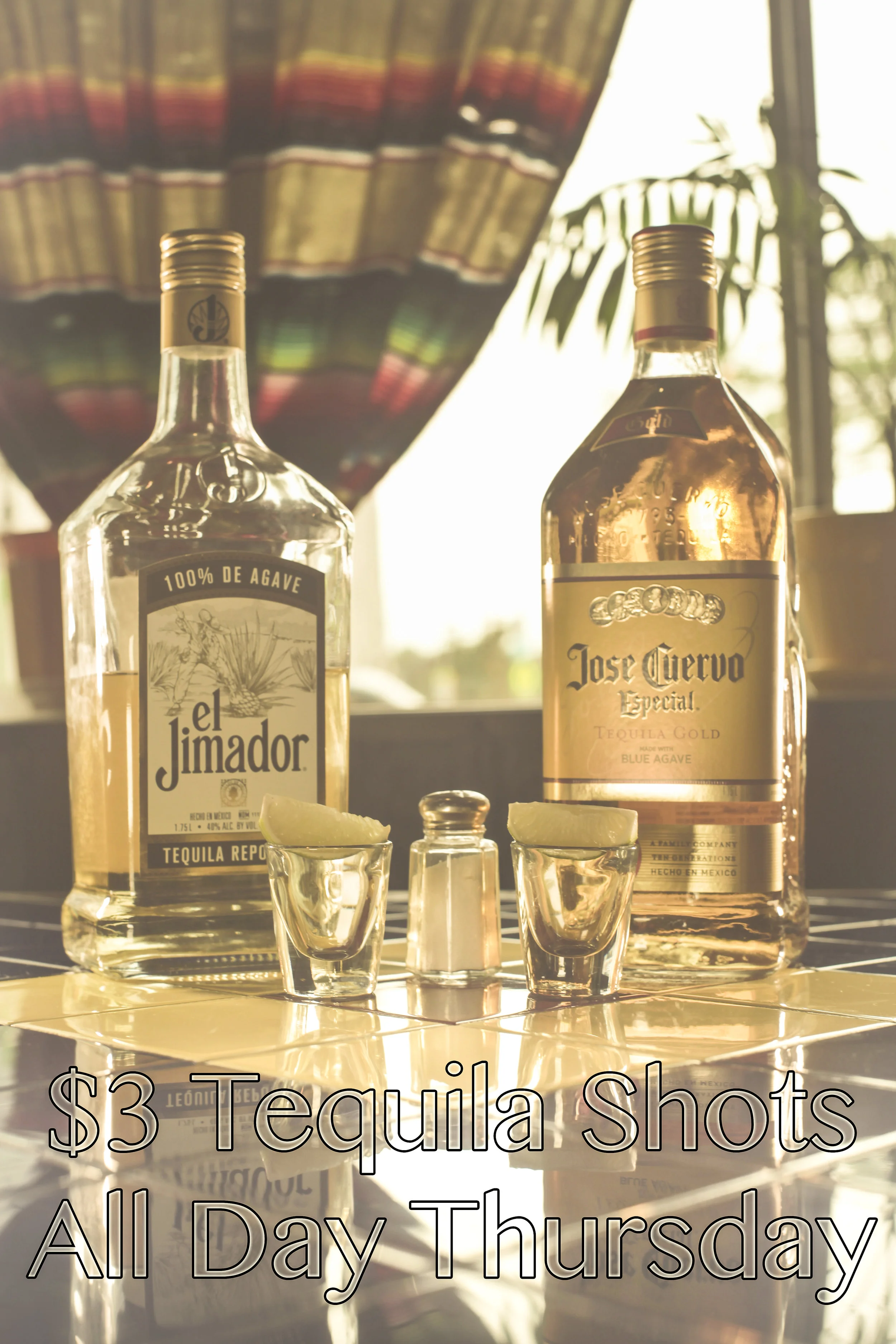 $3 El Jimador and Jose Cuervo Shots