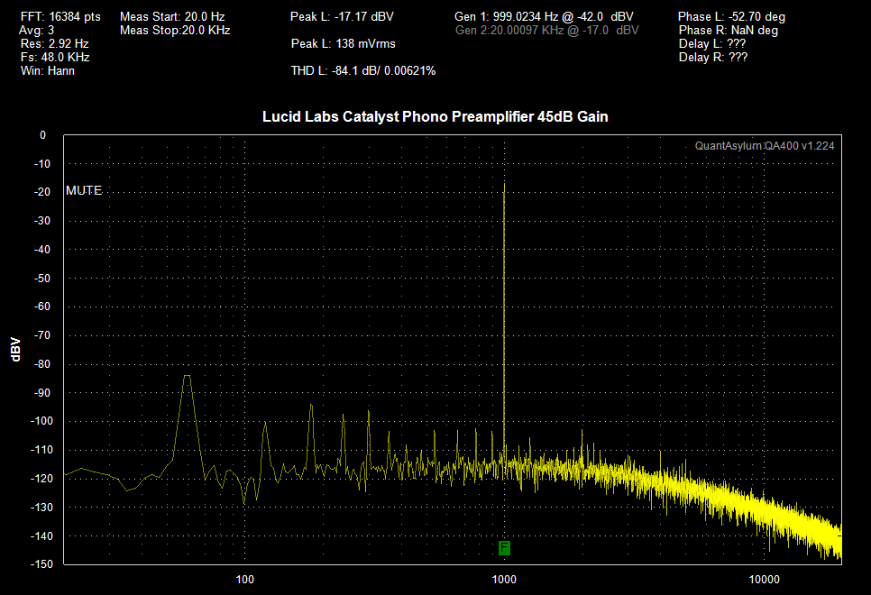 Lucid Labs 45dB Catalyst Phono Preamplifier