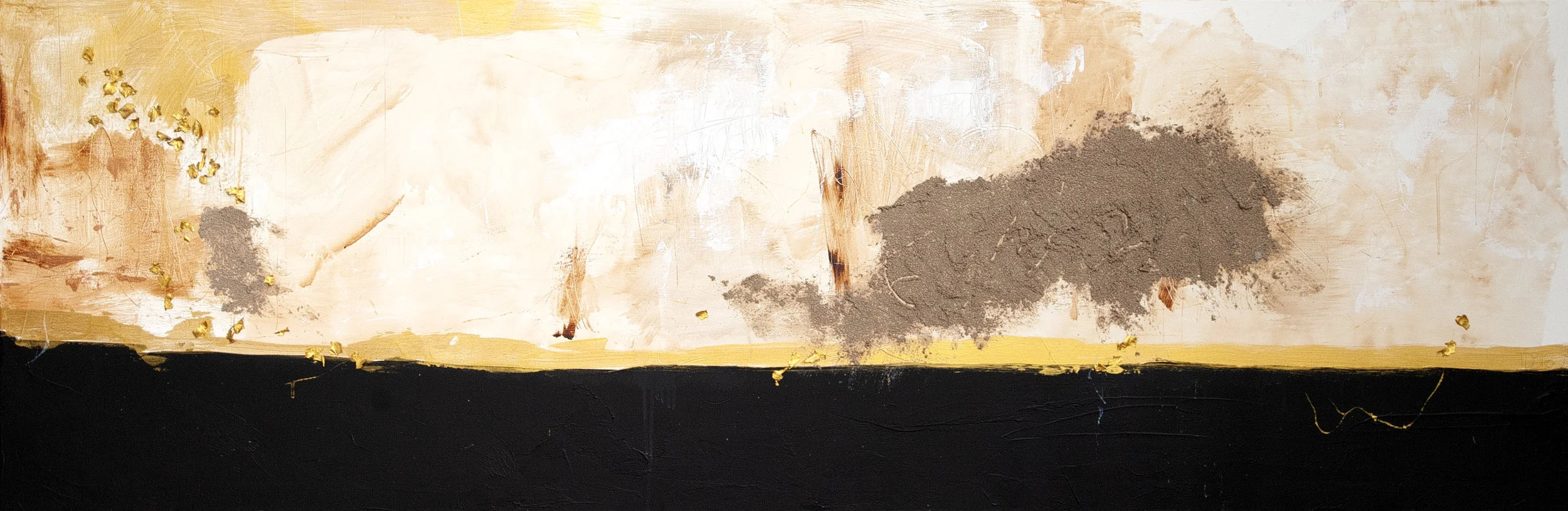 the ineluctable | 24" x 72" | oil, acrylic, and medium on canvas