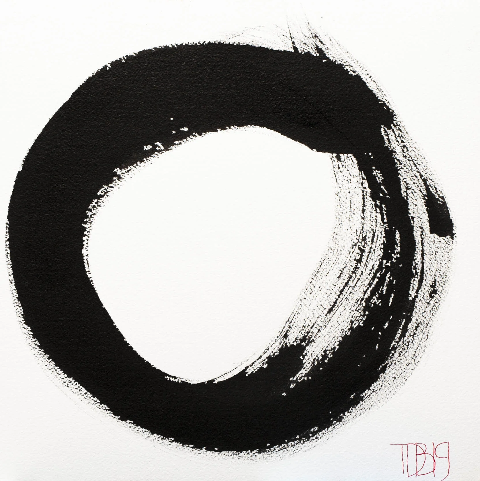 enzo | 12" x 12" | sumi ink
