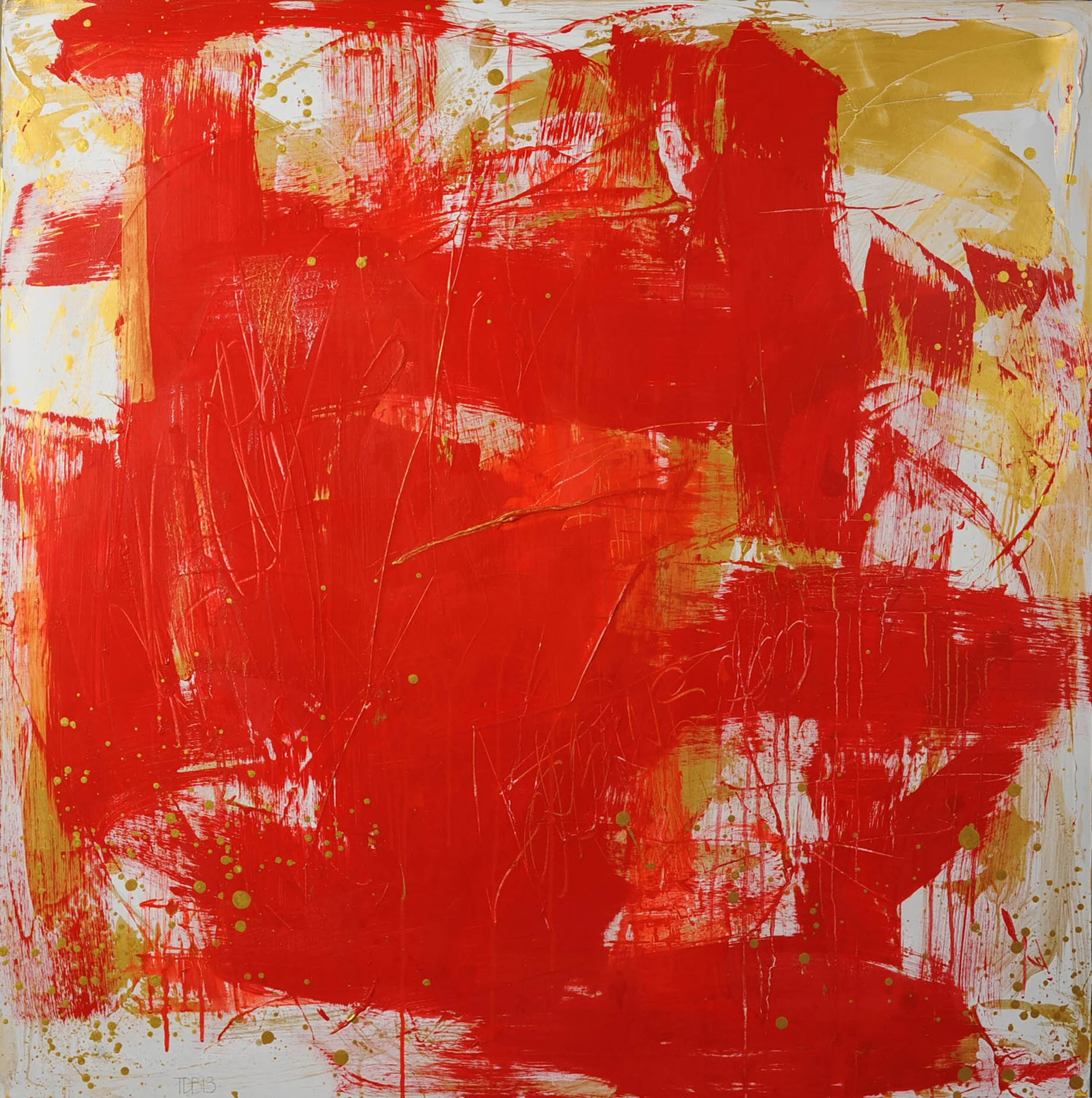 lakshmi's edge | 42" x 42" | acrylic on canvas