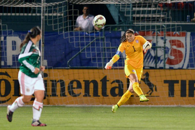 Hope Solo extended her shutout record to 73 in the United States national women’s soccer team’s 4-0 victory over Mexico in Rochester. Mark Konezny/USA TODAY Sports