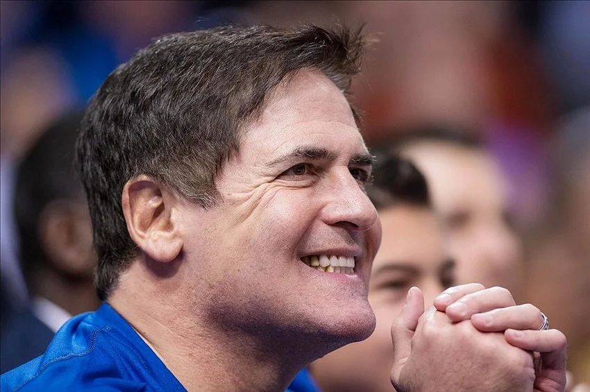 Mark Cuban at a Dallas Mavericks Game (Image: Fansided)