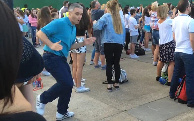 Dancing Dad Shows Teens What It's Like To Have Fun At Vamps Concert