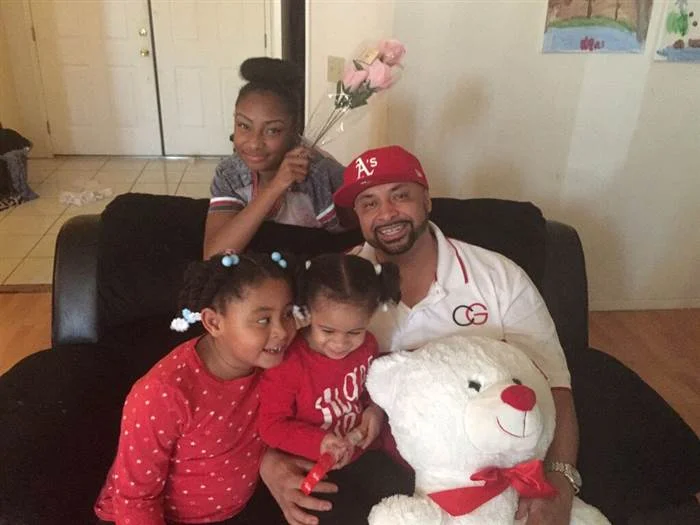 Khari Touré with daughters Ashé, 15, Nia, 6, and Maya, 2. (Image:&nbsp;Khari Touré)