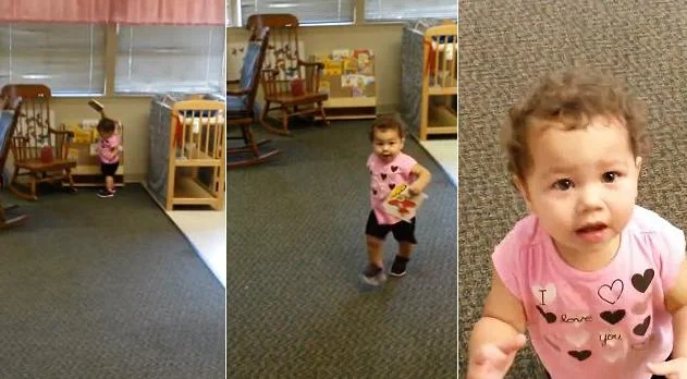 Watch Toddler's Absolutely Heart Melting Reaction To Having Dad Pick Her Up From First Day Of School