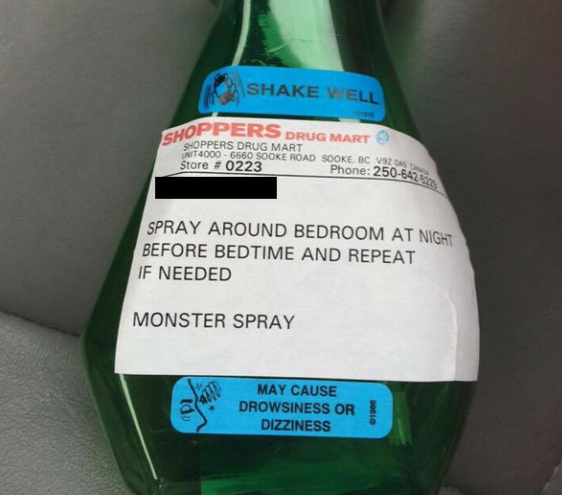 Clever Dad Calms Daughter With Official ‘Monster Spray’