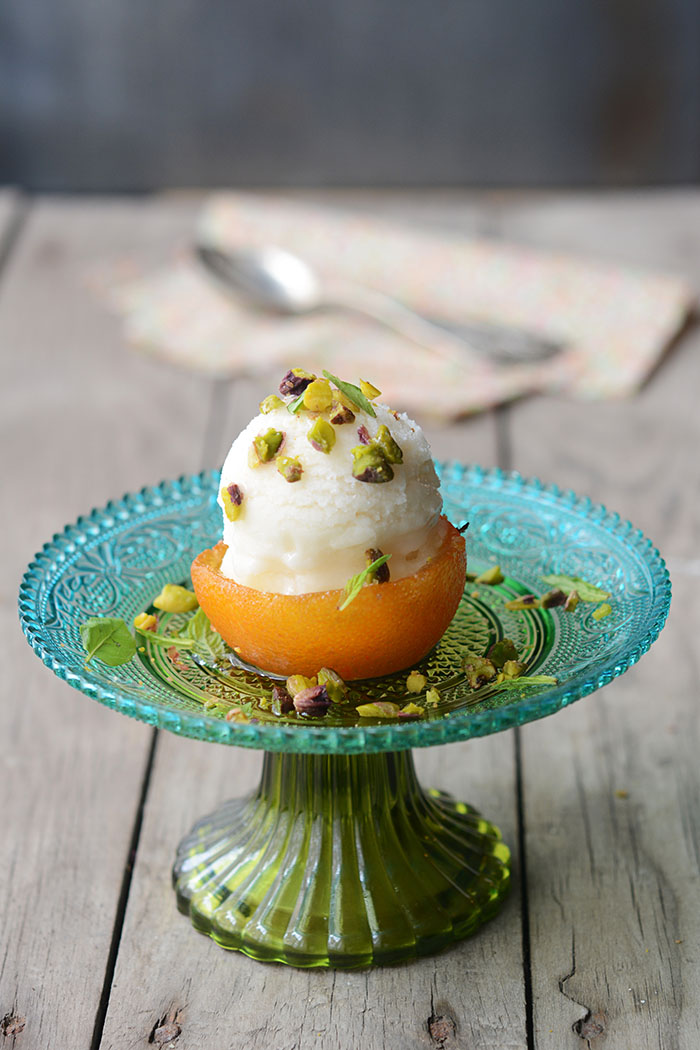 TURUNÇ KASESİNDE DONDURMA - FOOD STYLING VE FOTOĞRAF EBRU ATLAN