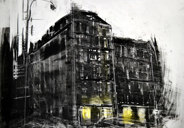 ON THE HEIGHTS OF DESPAIR, 2012, Mixed Media on Paper