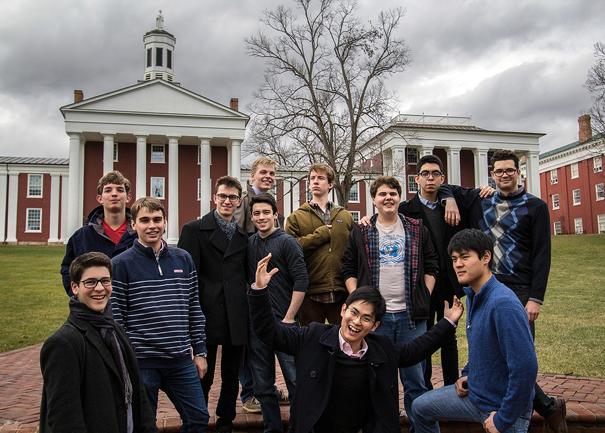 Posing at Washington & Lee University