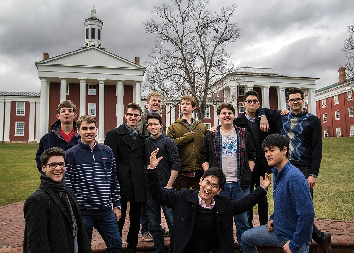Posing at Washington & Lee University