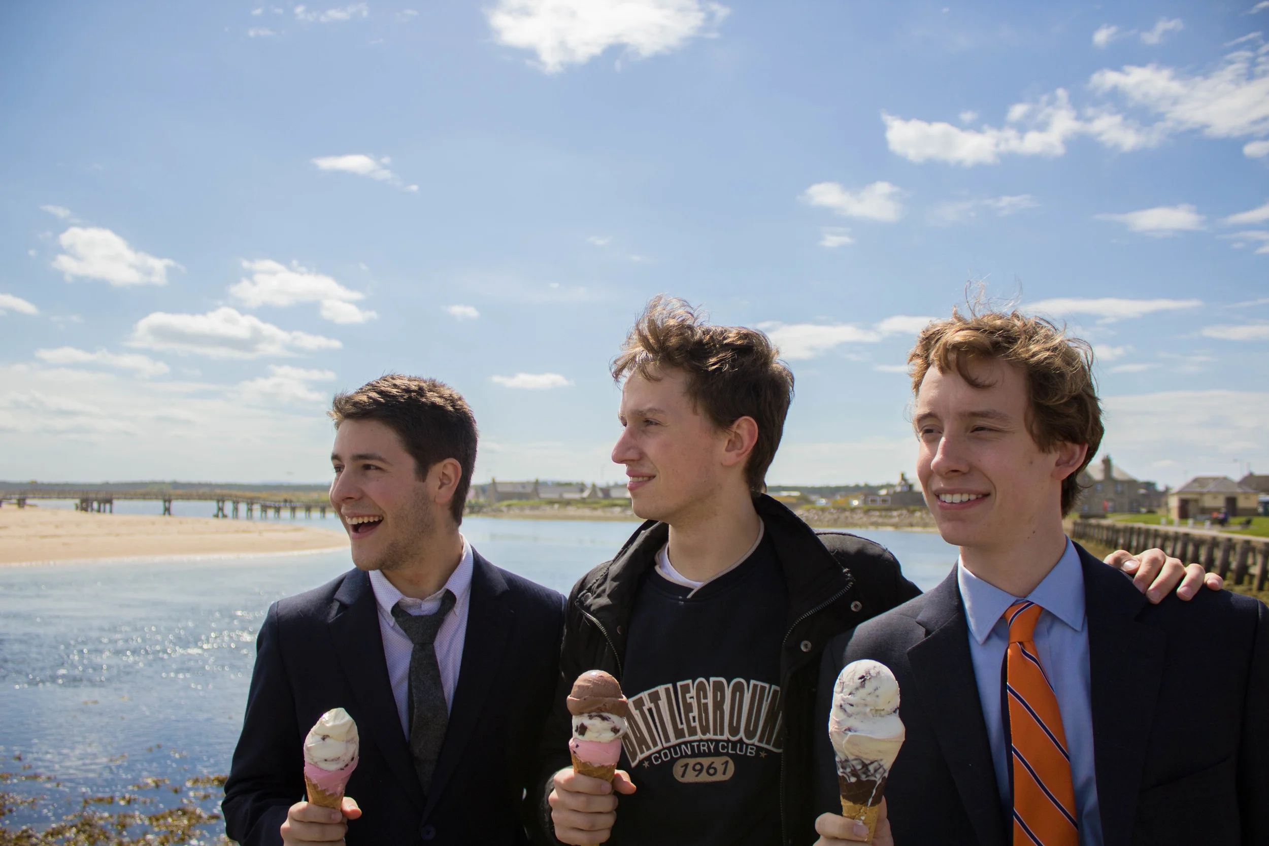 No beach-trip in Elgin, Scotland is complete without a triple-scoop