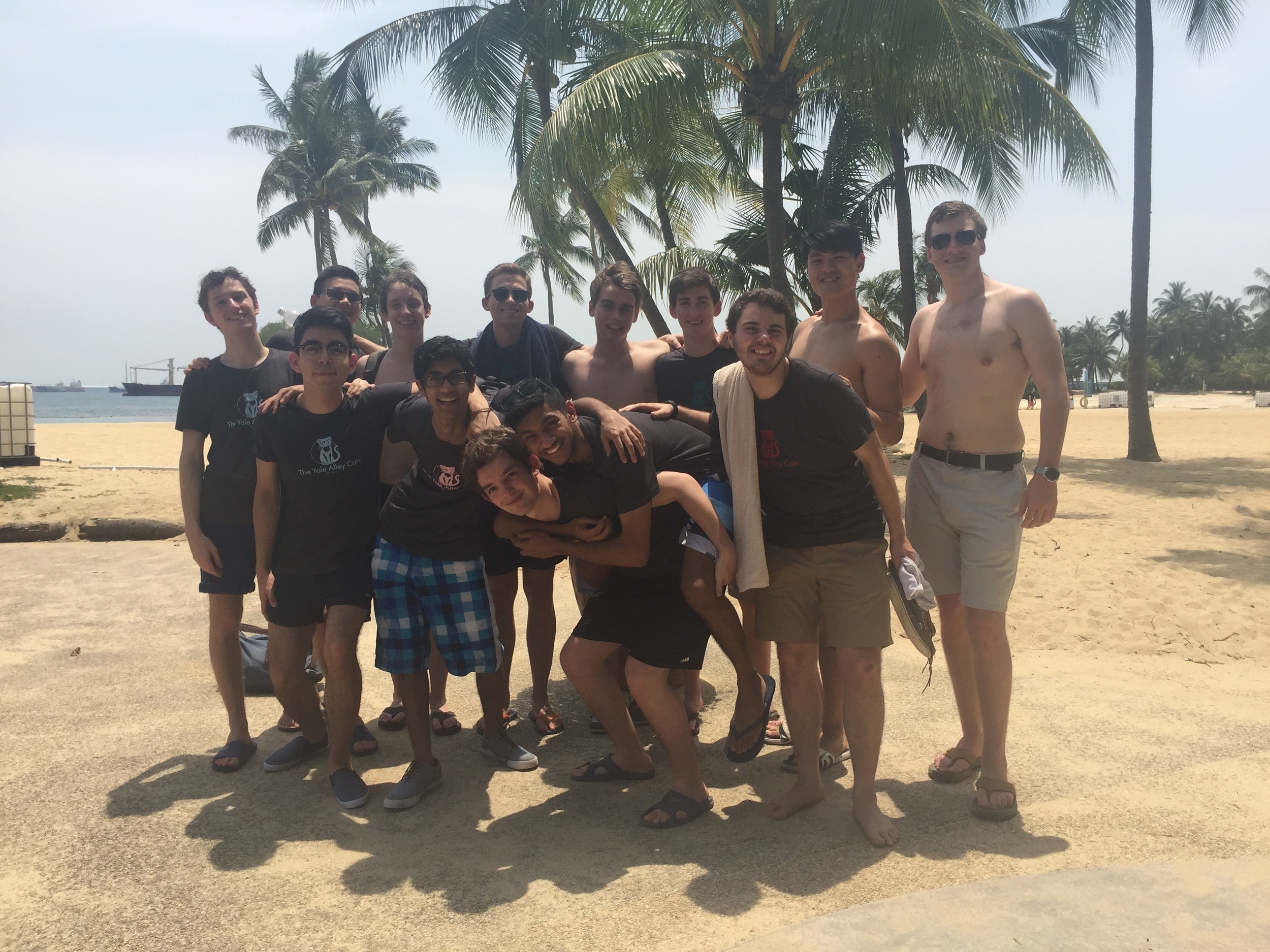 Beach-day madness on Sentosa Island