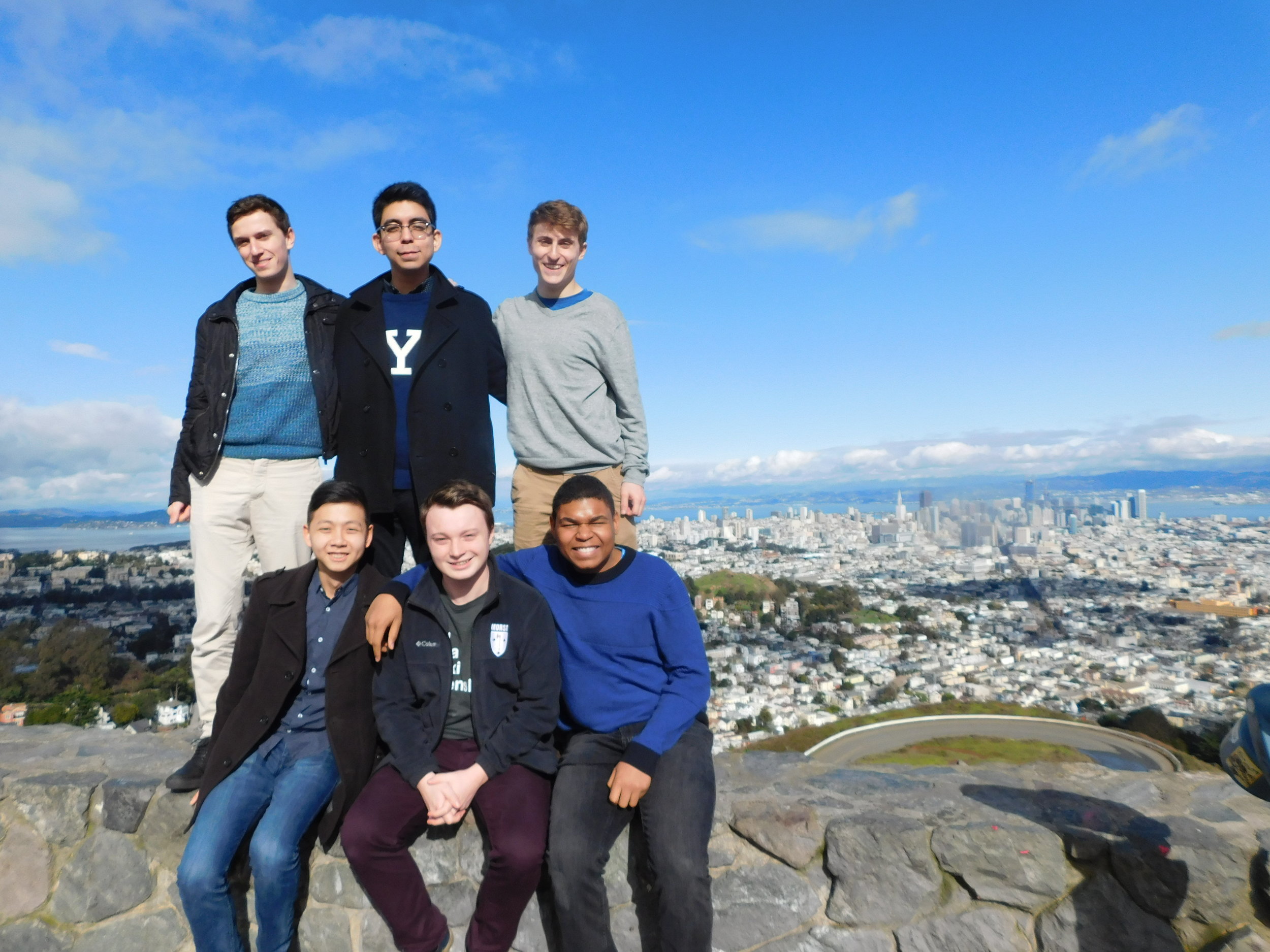  Cats at an outlook over San Francisco 