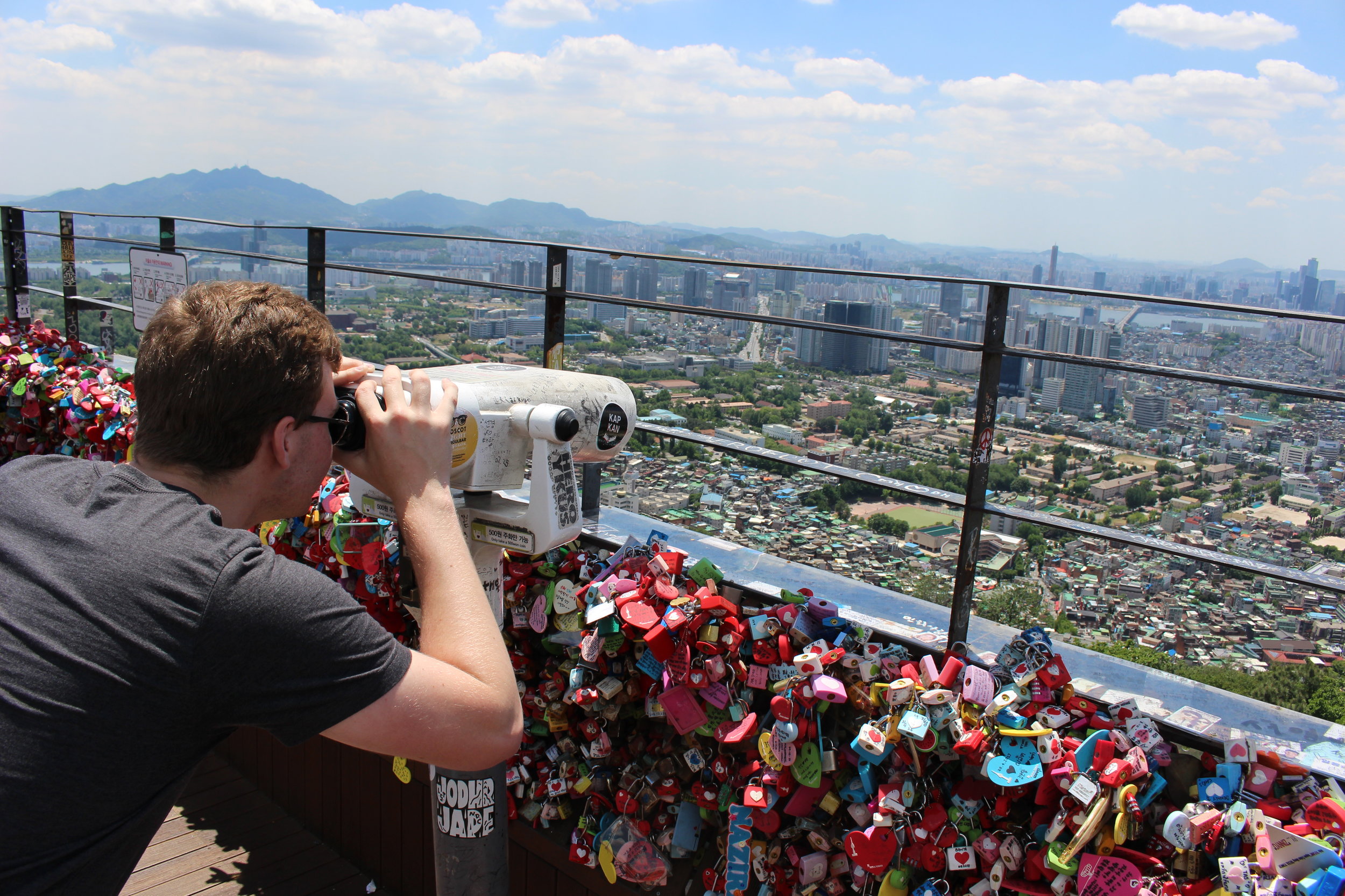  Aidan ('19) takes a look over one of the largest cities in the world 