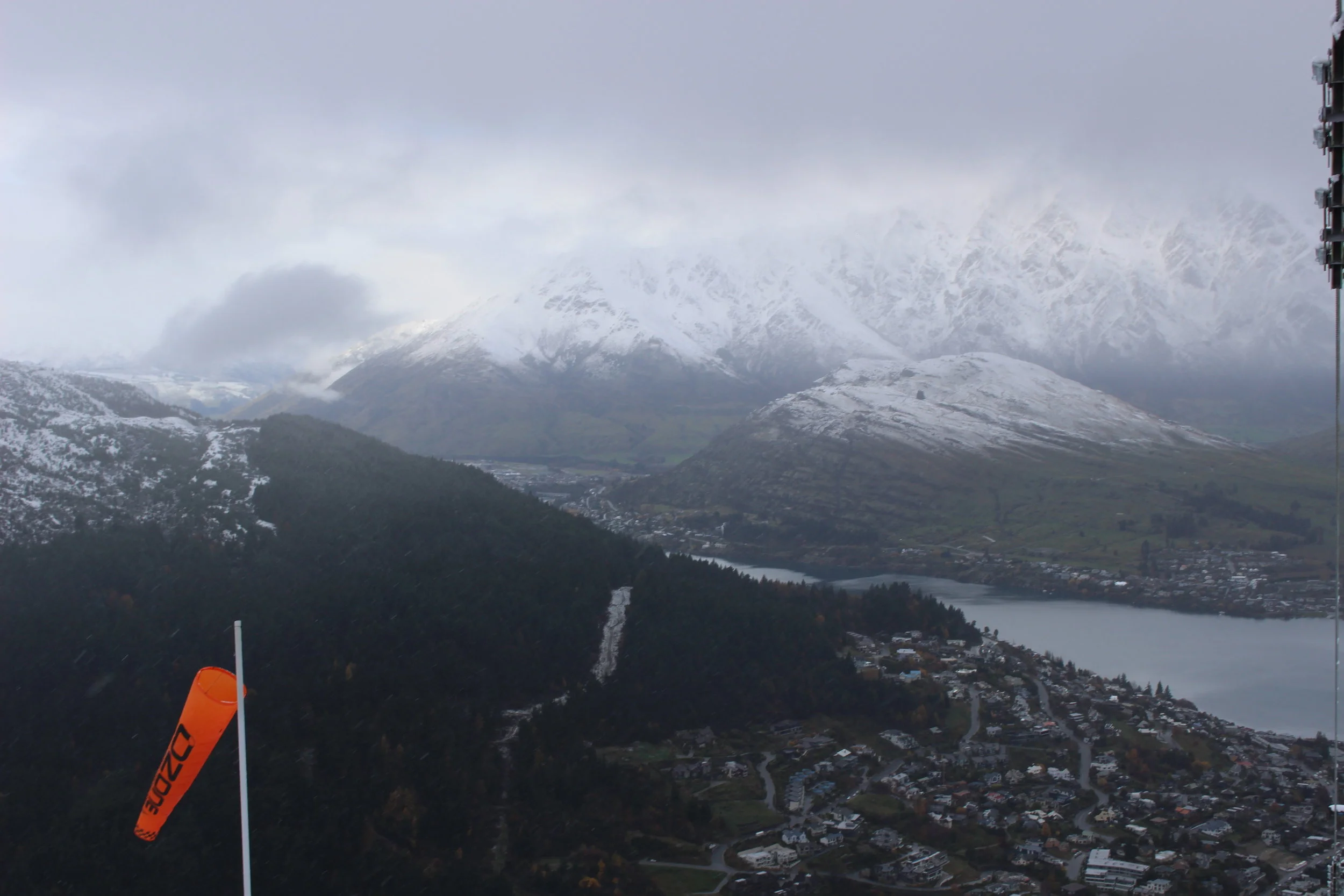 View from the Mountaintop in Queenstown, New Zealand