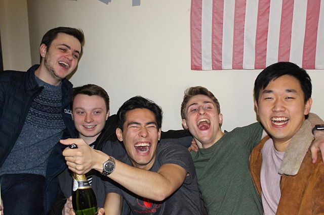 Our FIVE BRAND NEW "Whiffencats" on @whiffenpoofs Tap Night! We are so incredibly proud of Robert Crystal '20+1, Mark Gustaferro '20+1, Arthur Hwang '20+1, Hale Jaeger '20+1, and Shaun Radgowski '20+1 as they continue singing around the world with the nation's oldest a cappella group! Sending you all of our Alley Cat love! Once an Alley Cat, always an Alley Cat!