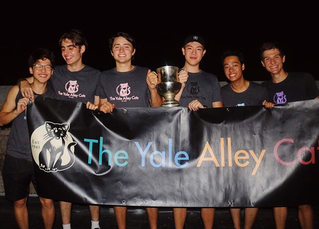 The Yale Alley Cats Class of '23! We could not be more excited to welcome our six newest kittens, Seoho Kim '23, Adrien Rolet '23, Owen Wheeler '23, Alexander Wang '23, Carl Viyar '23, and Yaakov Huba '23 to our Alley Cat family! This is just the beg