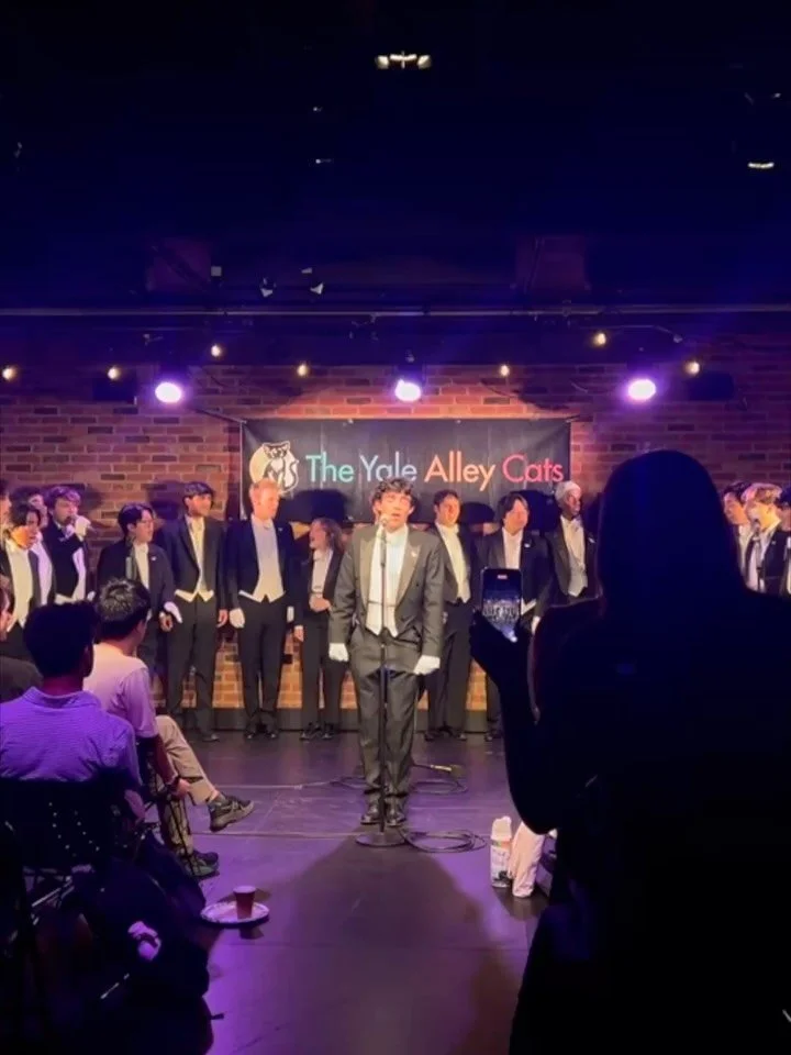 Thank you all for coming to our singing dessert + afterparty this past Wednesday in the Hopper Cab! After spending the weekend hearing you sing, we were delighted to return the favor. We even threw in a surprise visit from @handsomedanyale , our favo