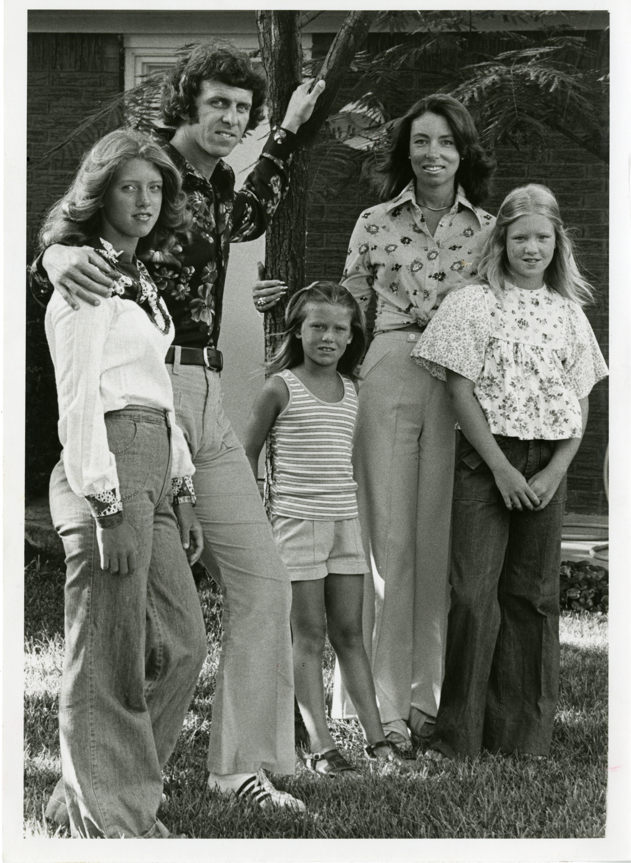 Bill Parcells In Bell Bottoms With His Family