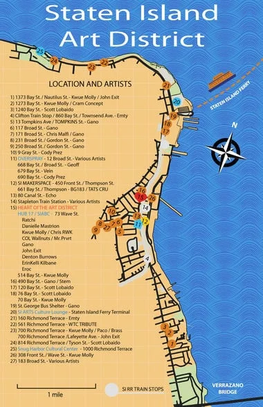  Lauren Steussy's "Walking tours of Staten Island's street art renaissance"